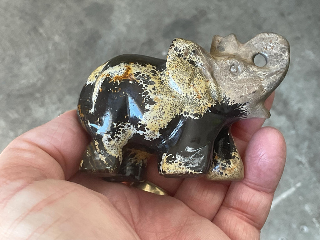 154g Picture/Desert Jasper Elephant A