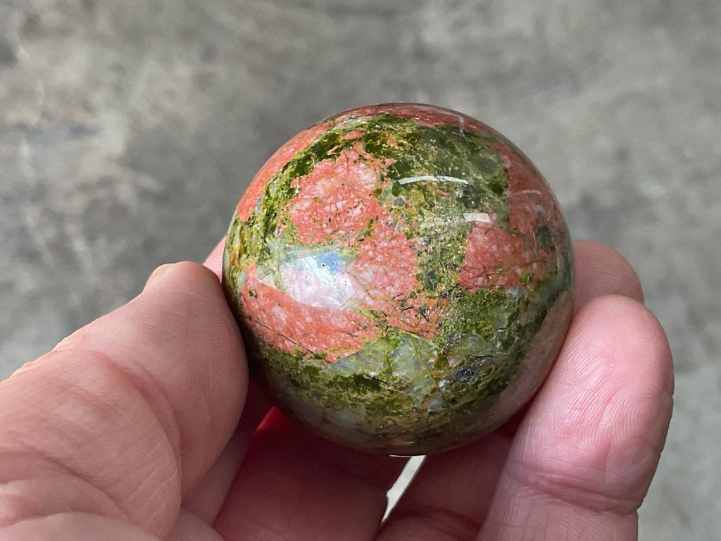 116g Unakite Sphere 3A