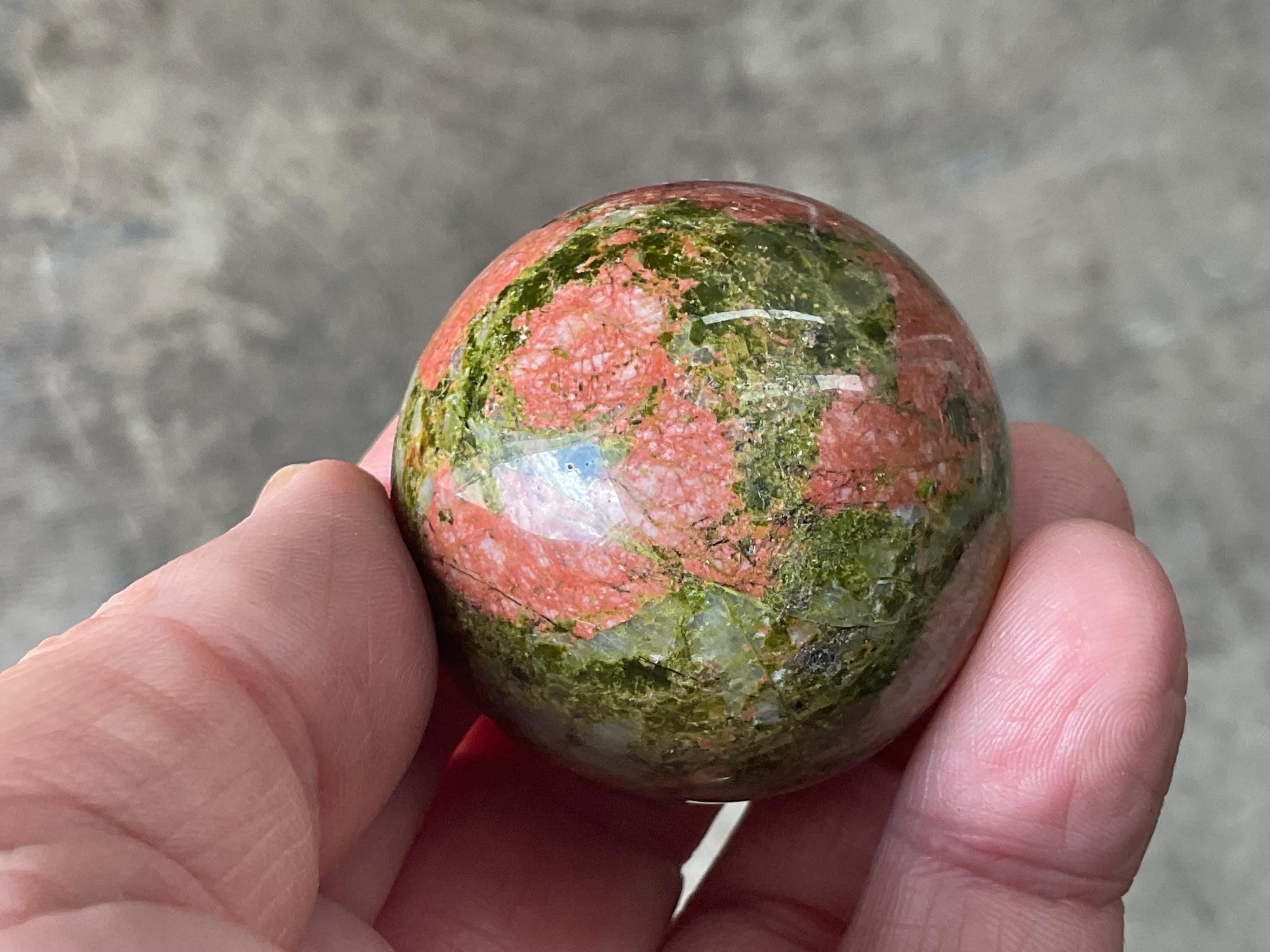 116g Unakite Sphere 3A