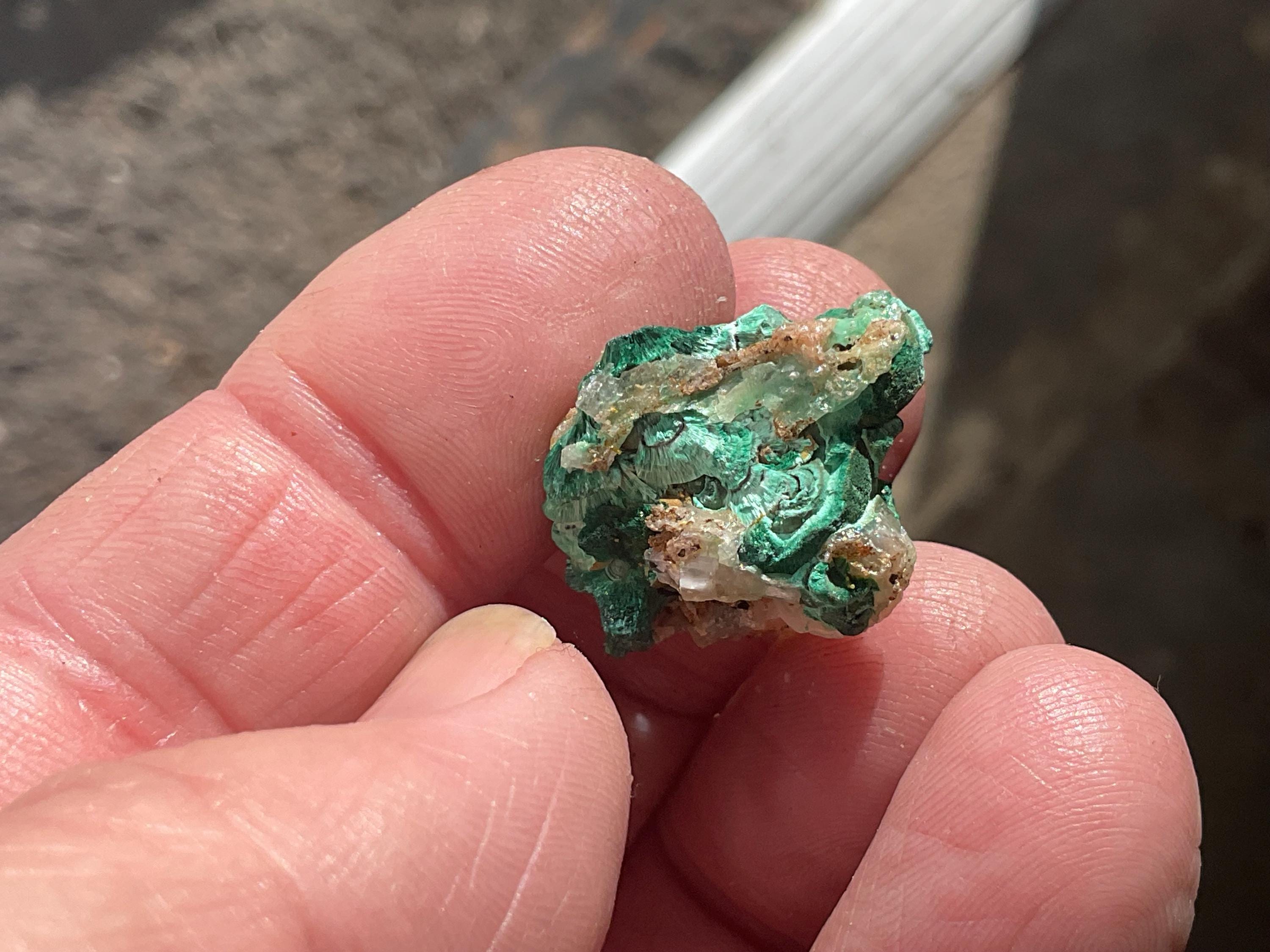 8g Australian Malachite and Cerussite  Specimen 5A from Rum Jungle