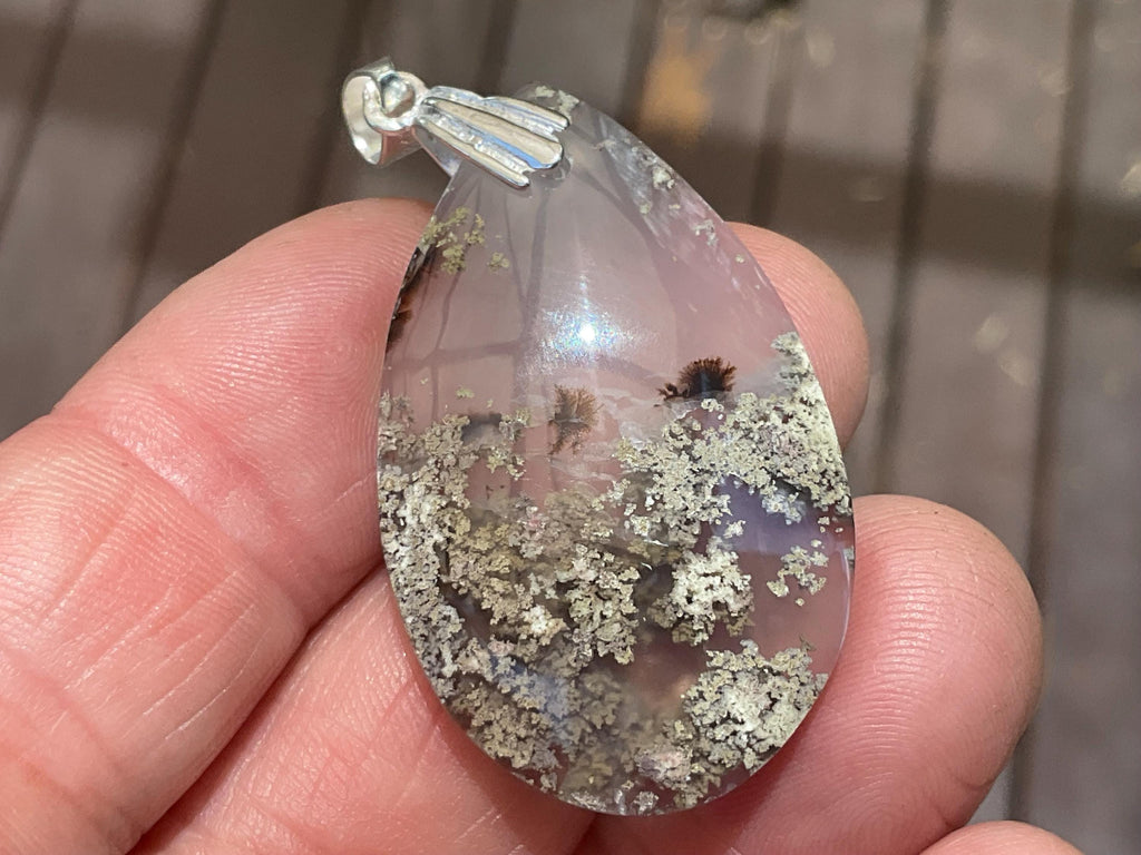10g Moss Agate Pendant 5A