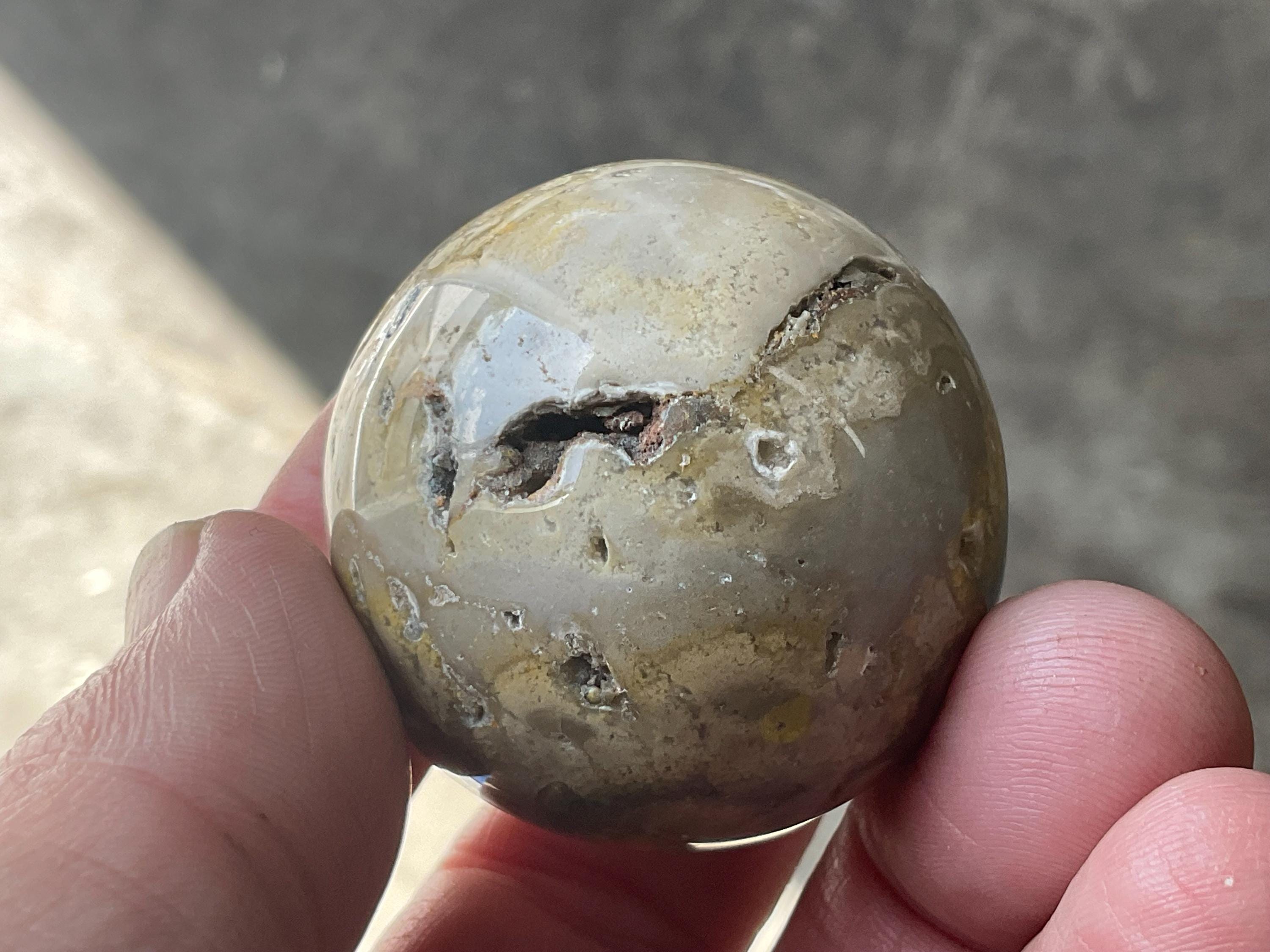 88g Indonesian Bumble Bee Jasper Sphere 1B