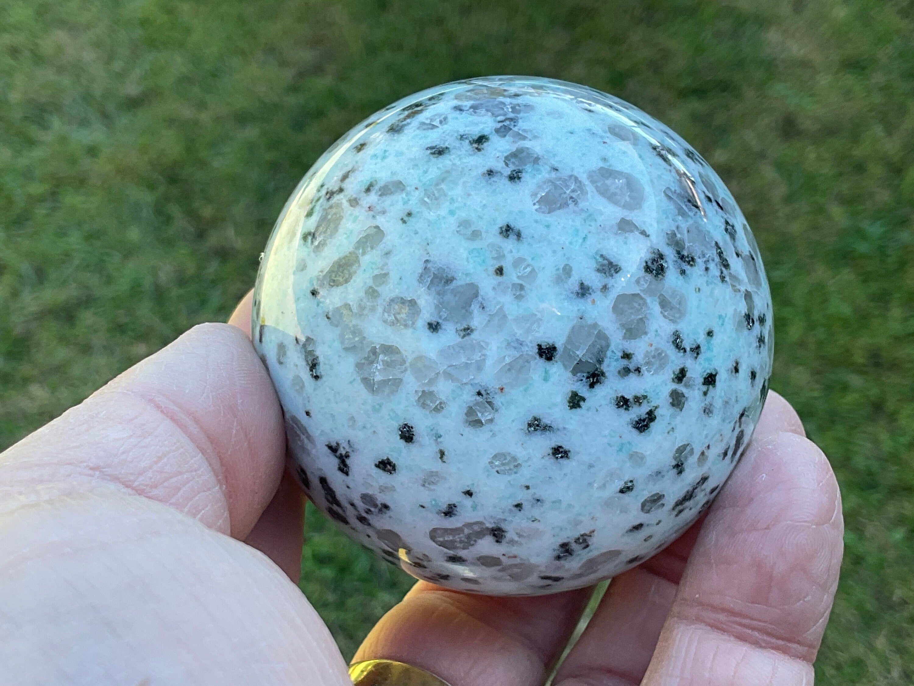 318g “Kiwi Jasper” Sphere 2B