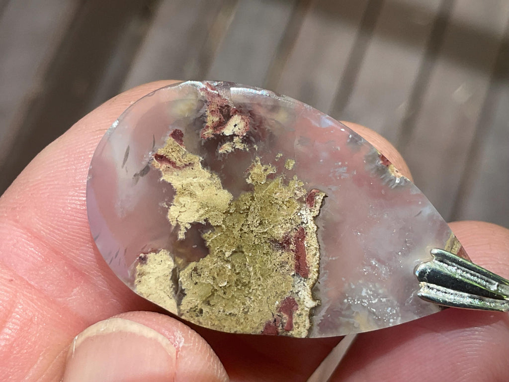 8g Moss Agate Pendant 4A