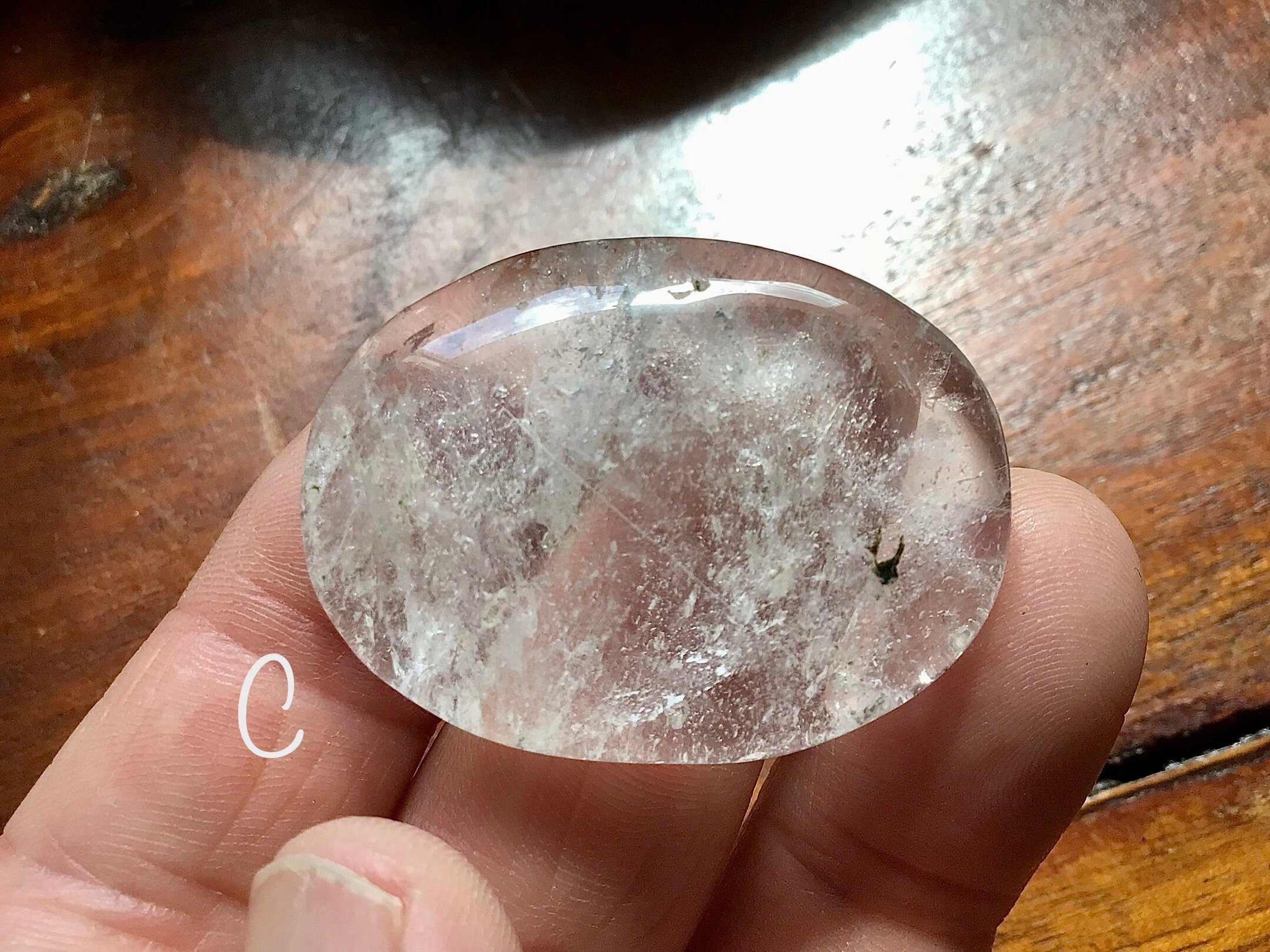 Clear Quartz Thumb Stone Group 3