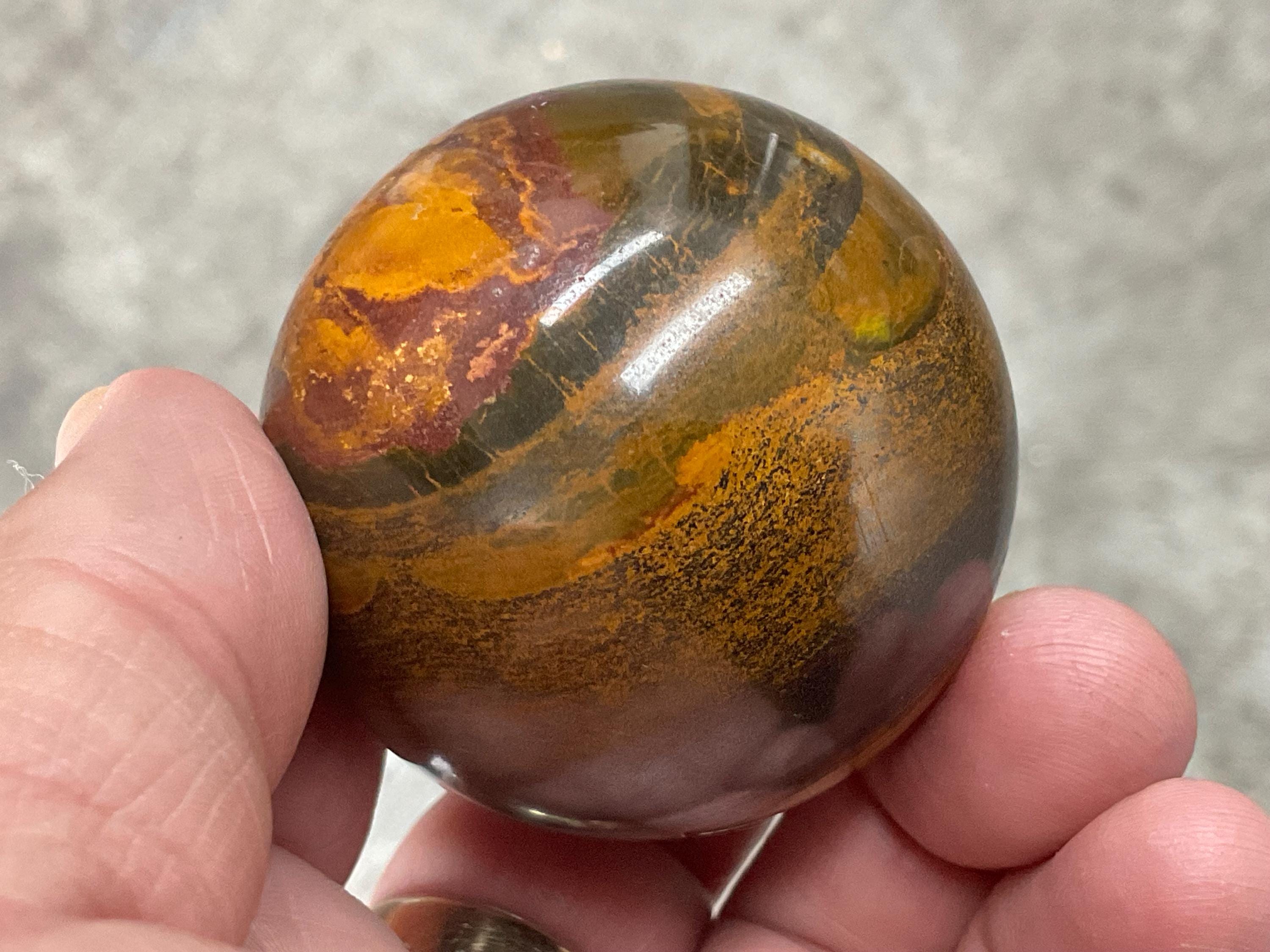 200g Tiger Iron Sphere 3A