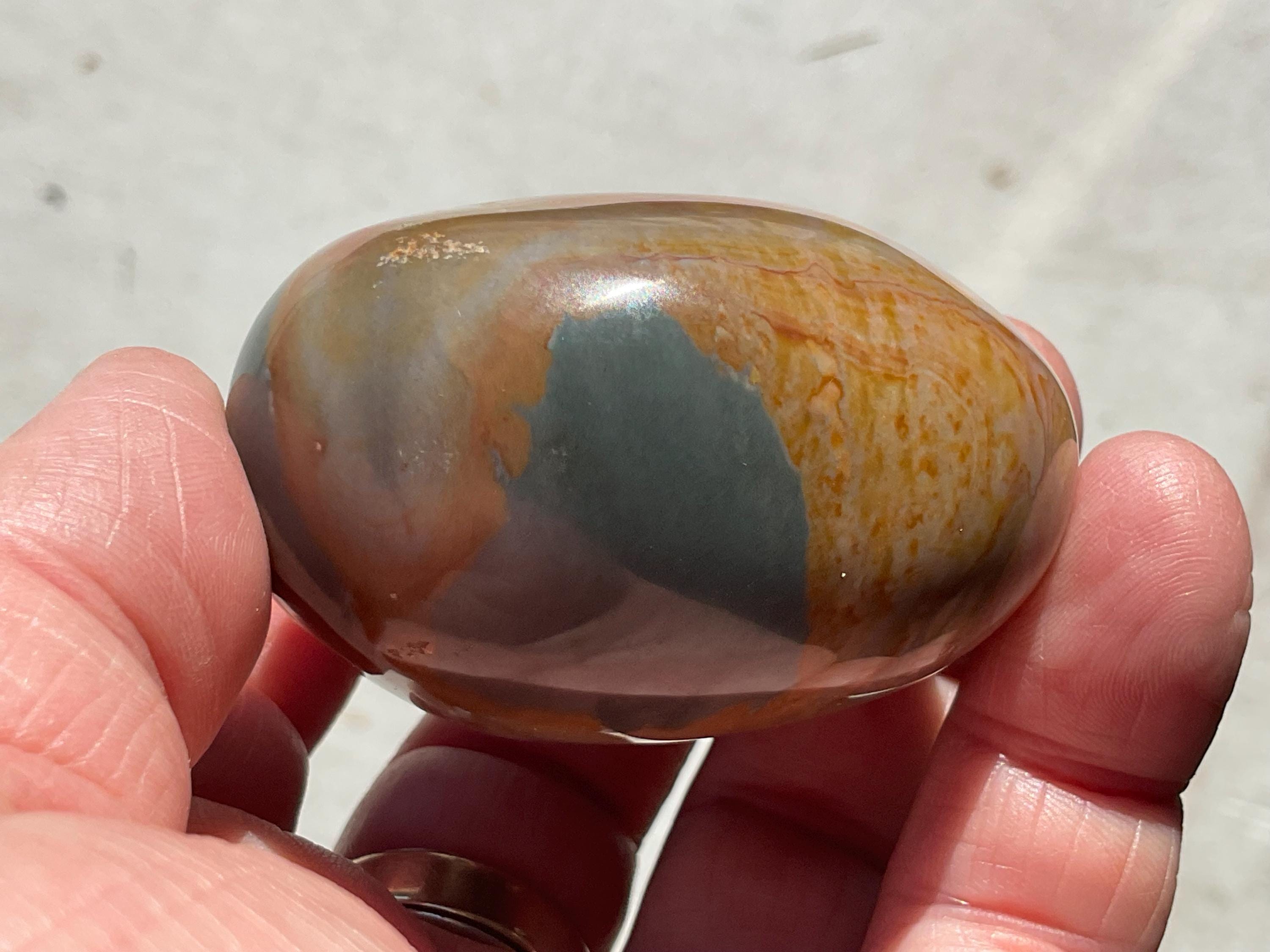 152g Polychrome Jasper Palmstone 26B