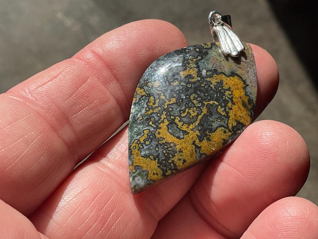8g “River Jasper” Pendant B from Java, Indonesia