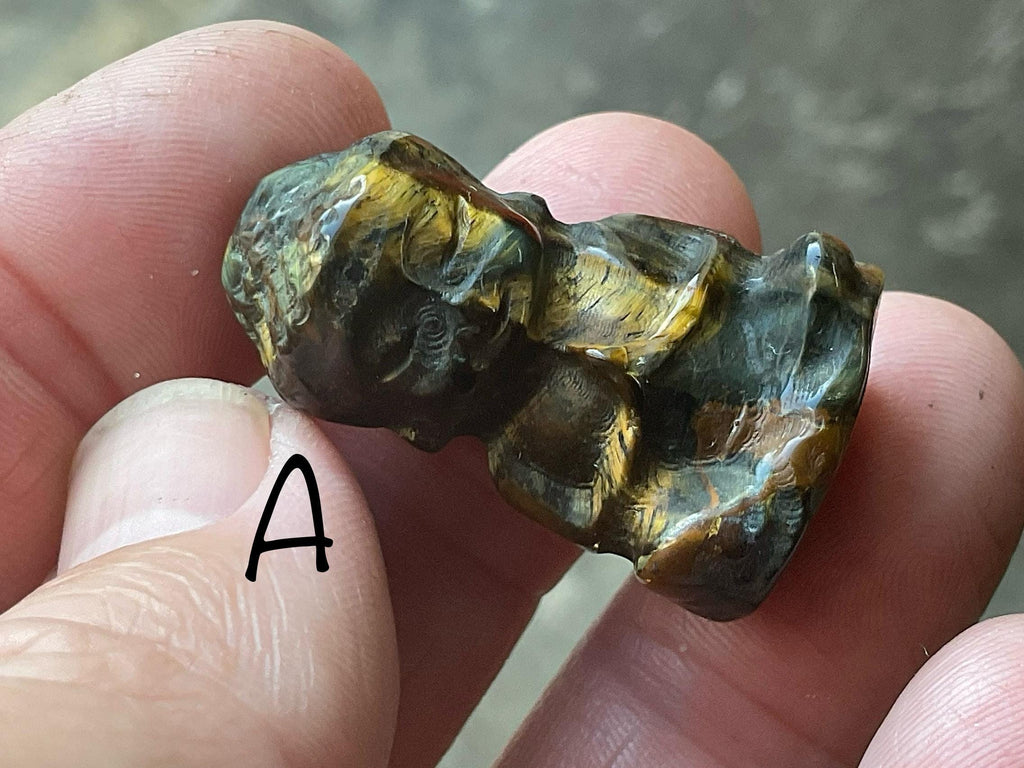 Small Tiger Eye Buddha Carvings