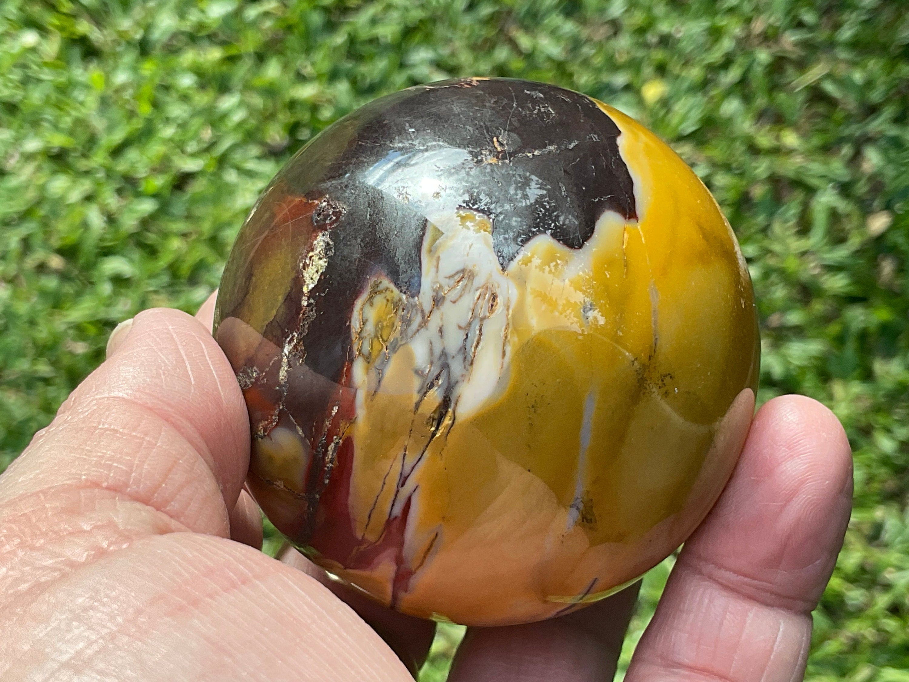 369g Mookaite Jasper Sphere 3C