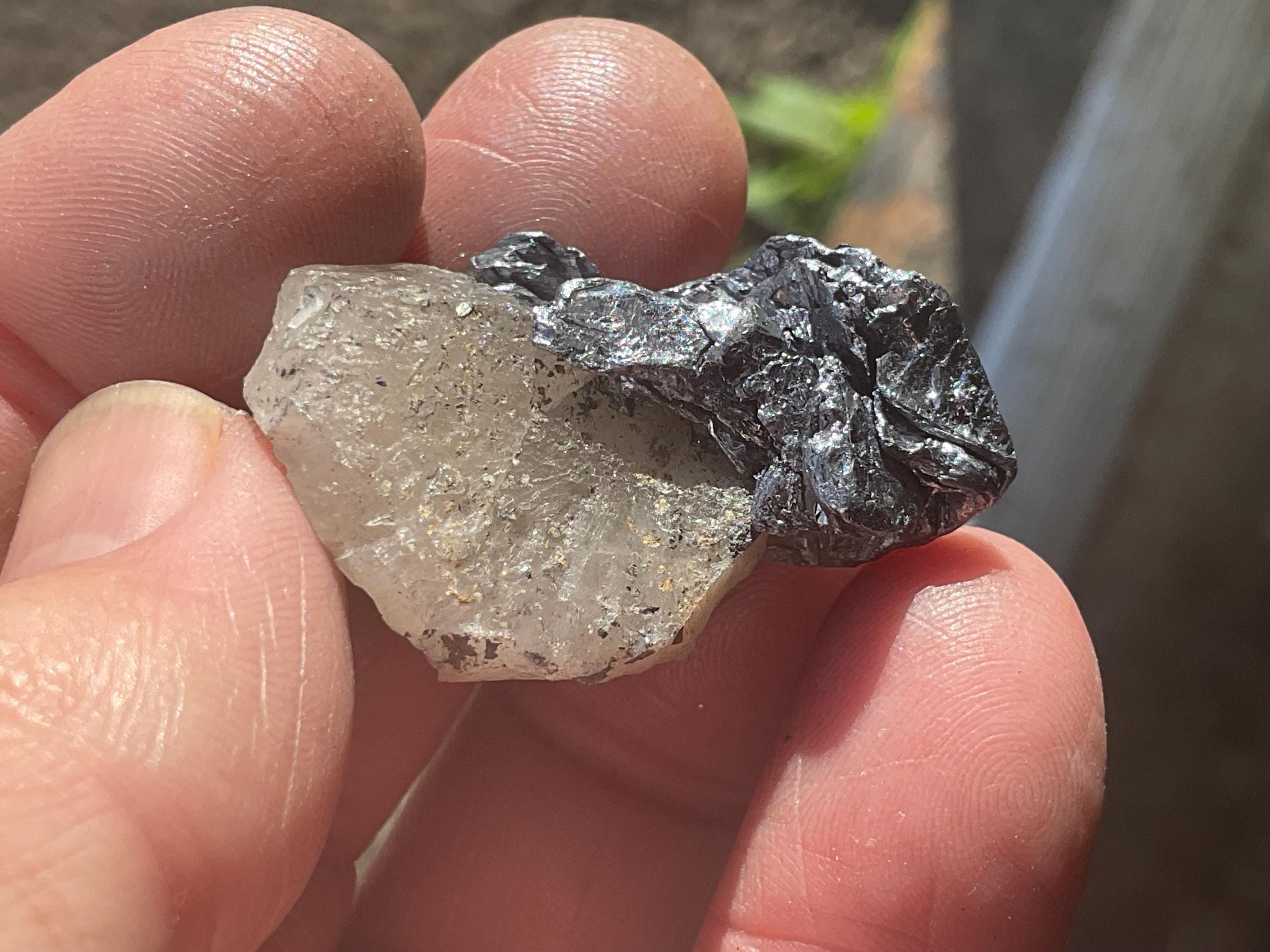 14g Australian Molybdenite on Quartz Specimen 3B