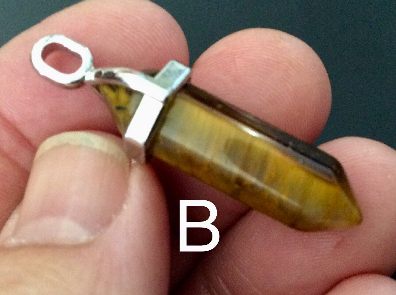 Tiger Eye Pendant Group 5 - Point