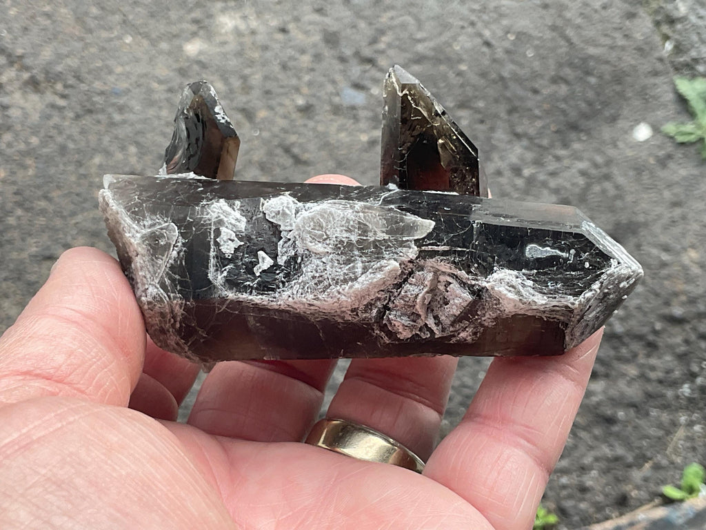 136g Smokey Quartz + Specimen 4B from Inner Mongolia
