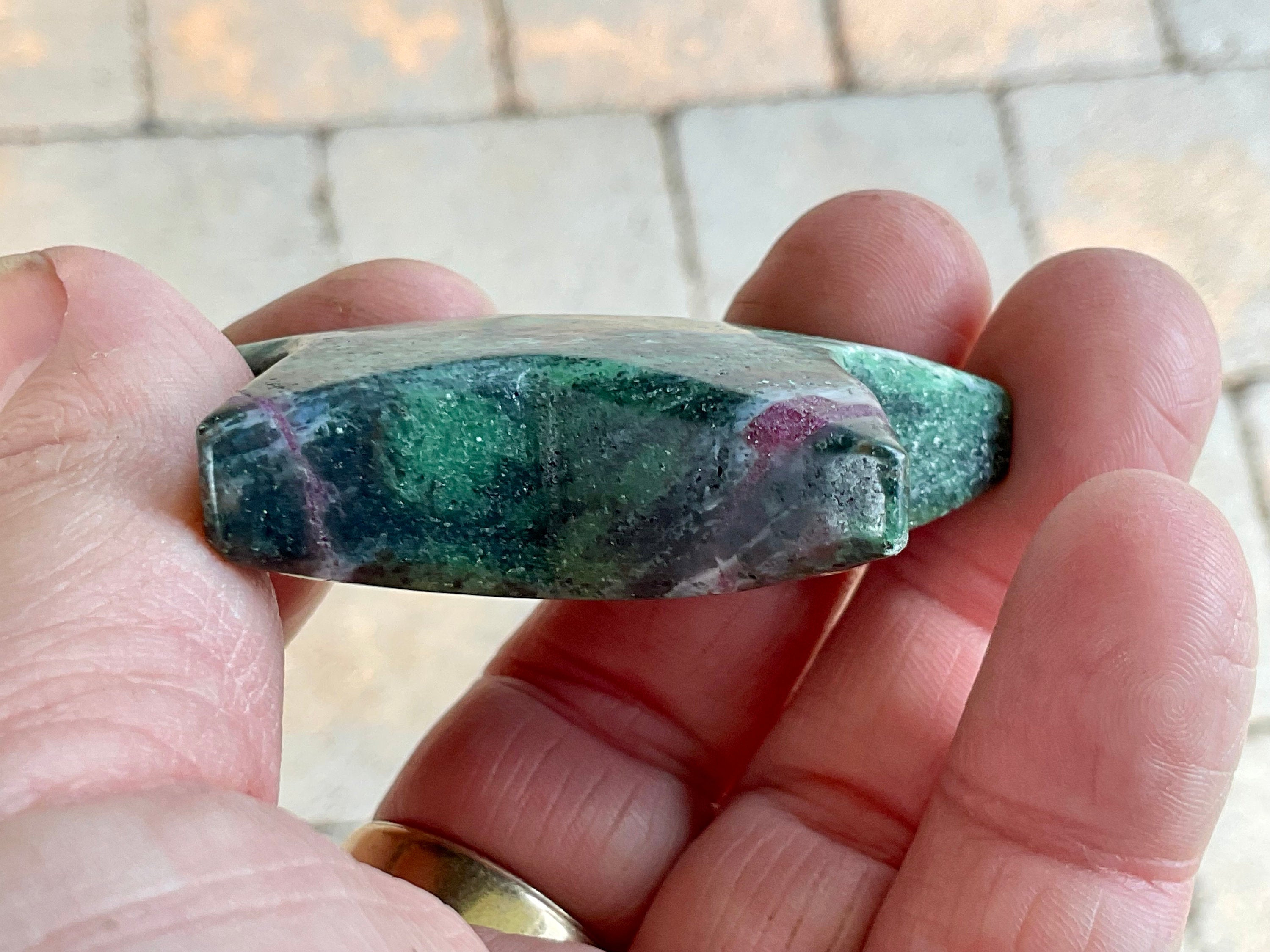 63g Ruby in Zoisite Polished Star 1A