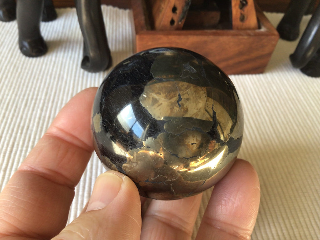 312g Pyrite Sphere C
