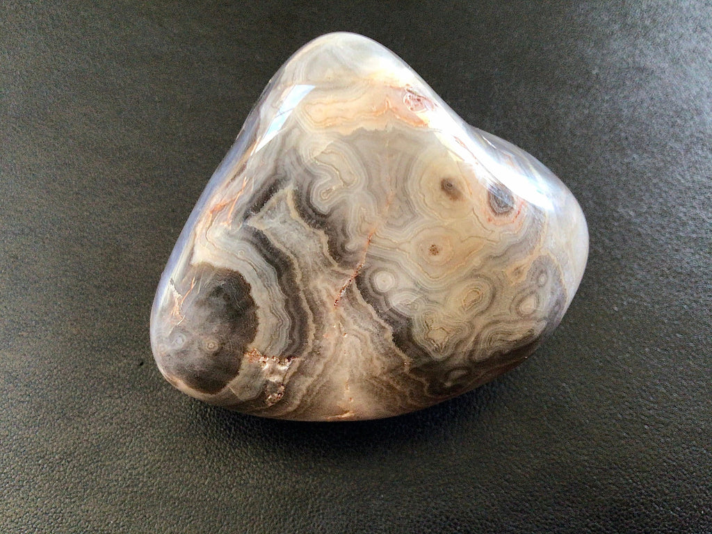 157g Large Australian Crazy Lace Agate Palmstone 1B