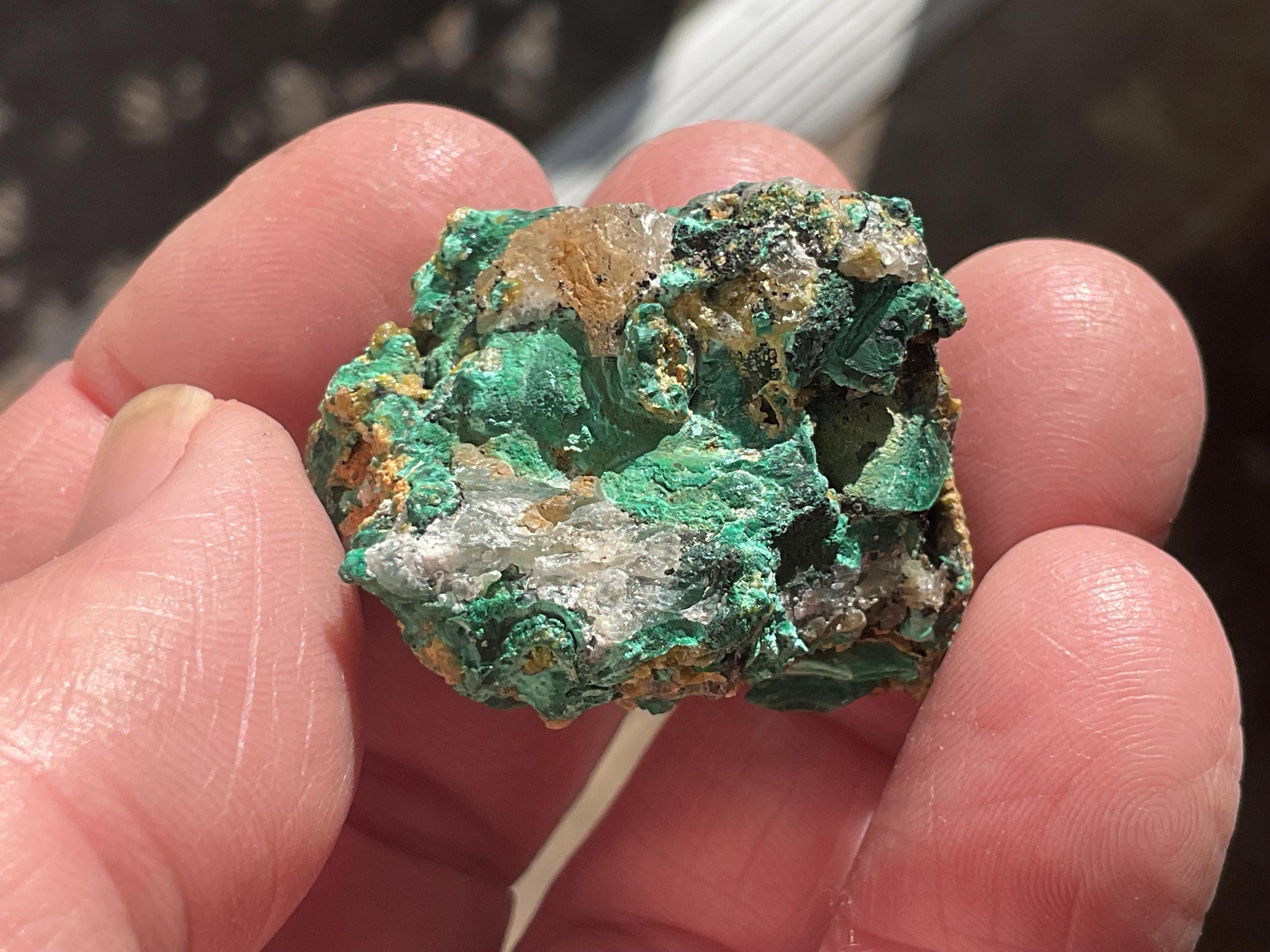 36g Australian Malachite, Cerussite and Pyromorphite Specimen 5C