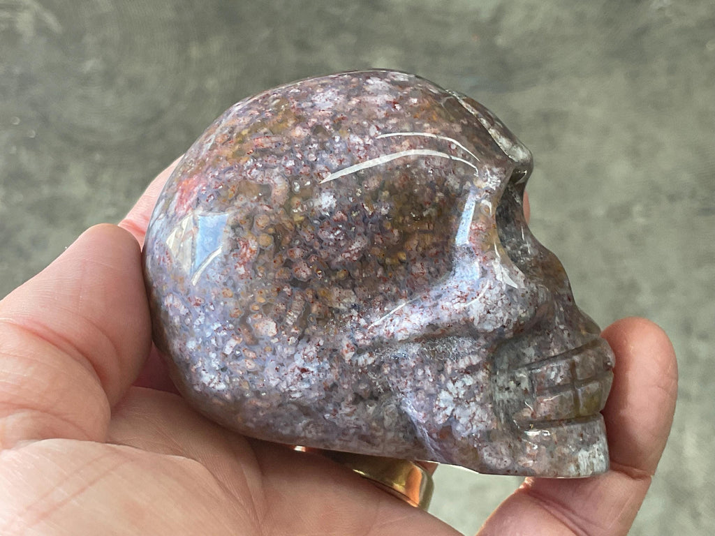 298g Ocean Jasper Skull A