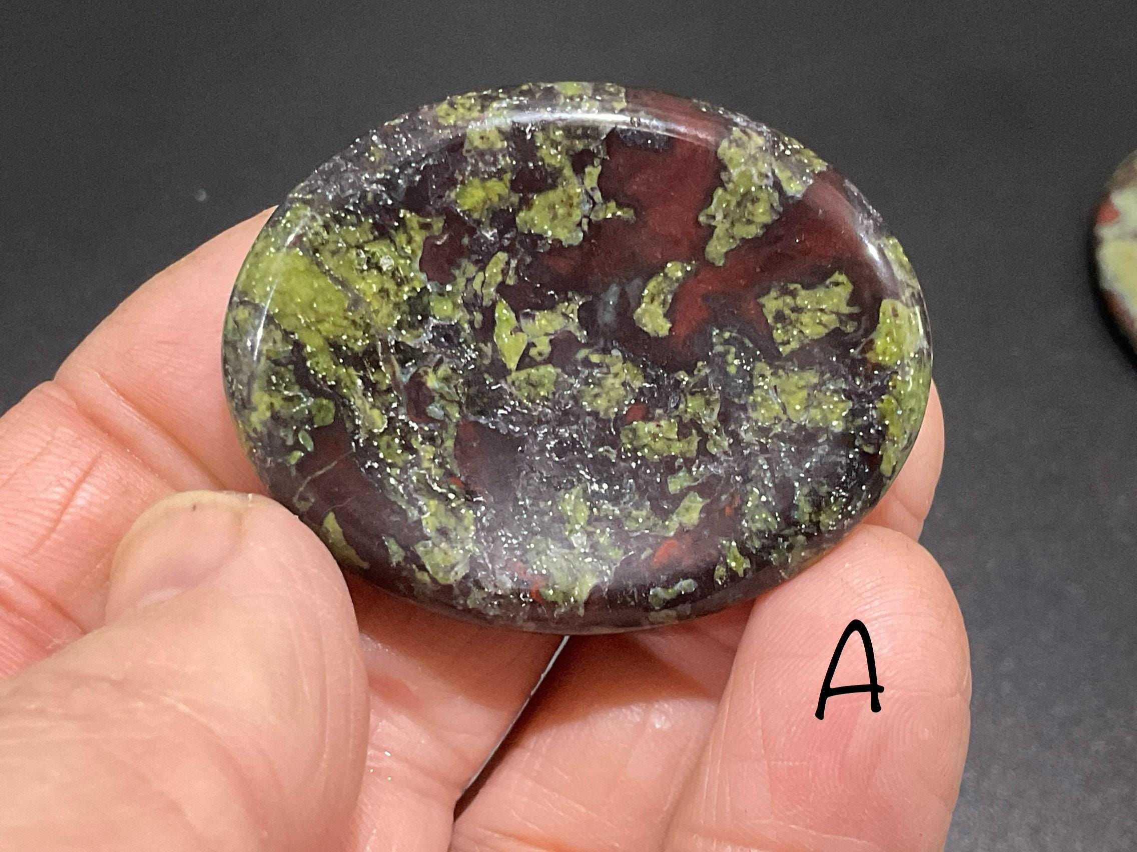 Dragons Blood Jasper Thumb/Worry Stone Group 3