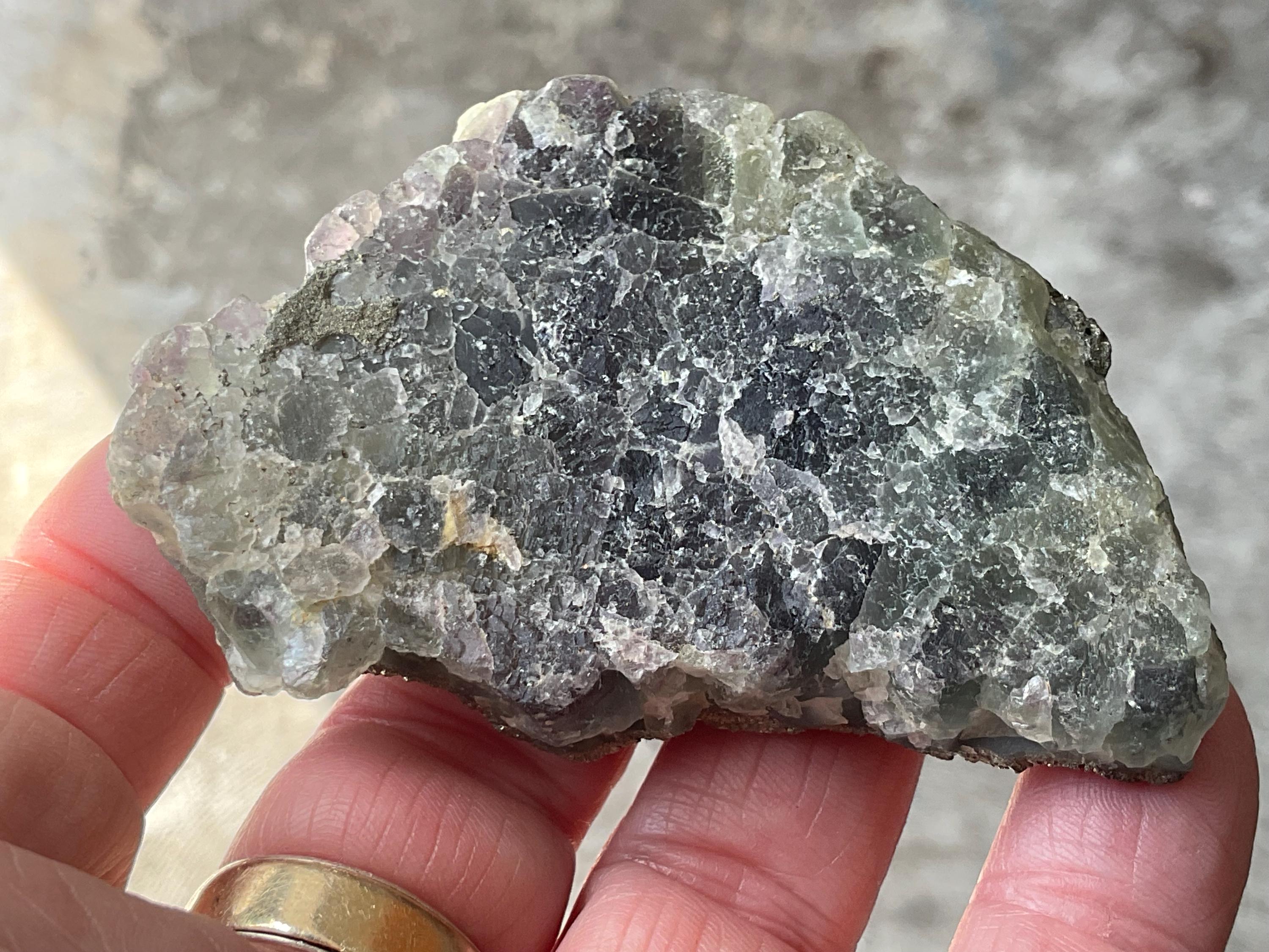 96g Pyrite Encrusted Fluorite Specimen C