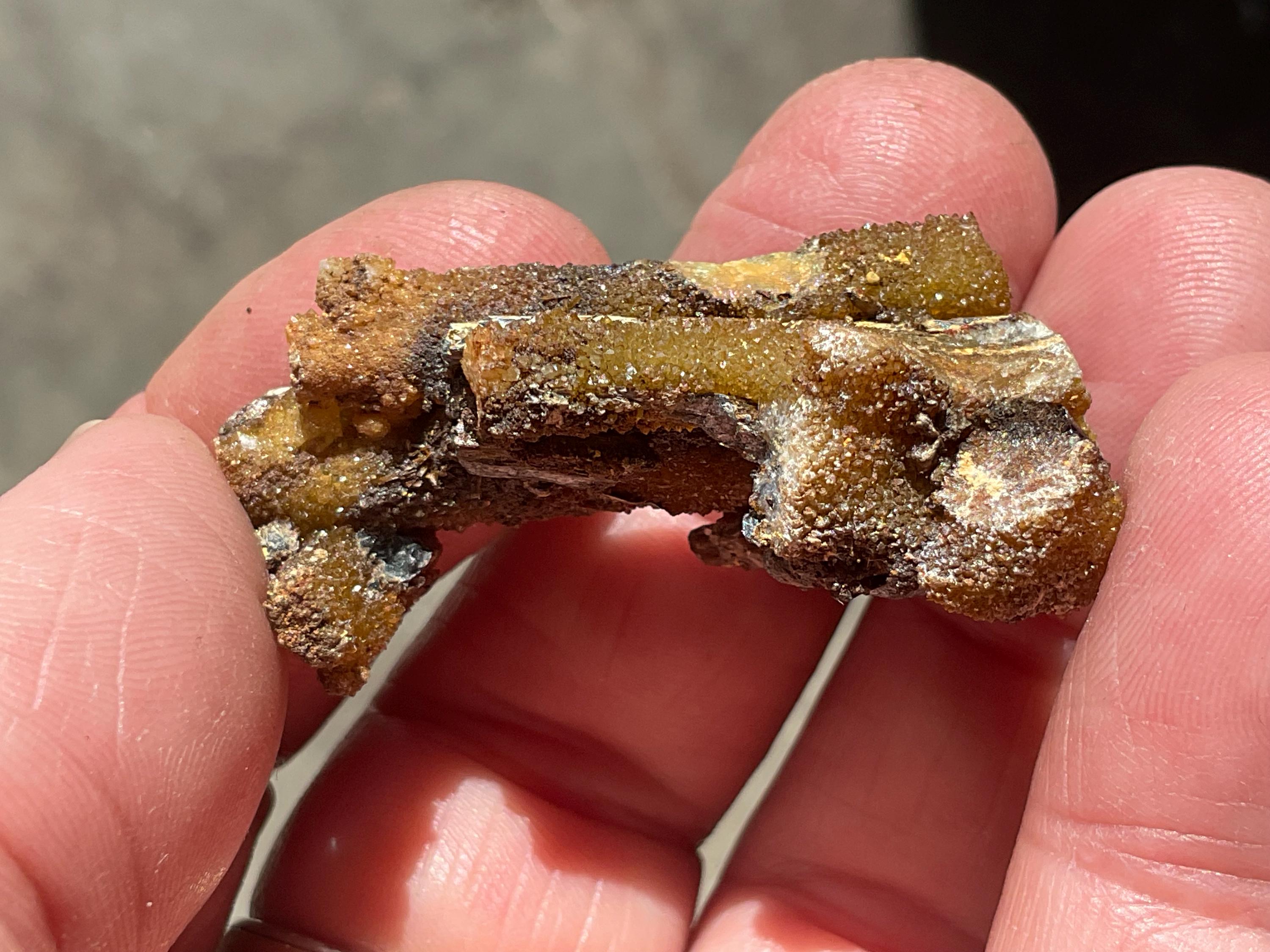 16g Stibiconite with Druzy Quartz Specimen 1B from Hunan, China