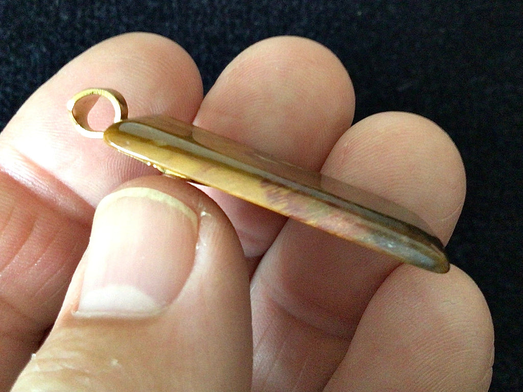 5g Petrified Wood Tumble Pendant 2B