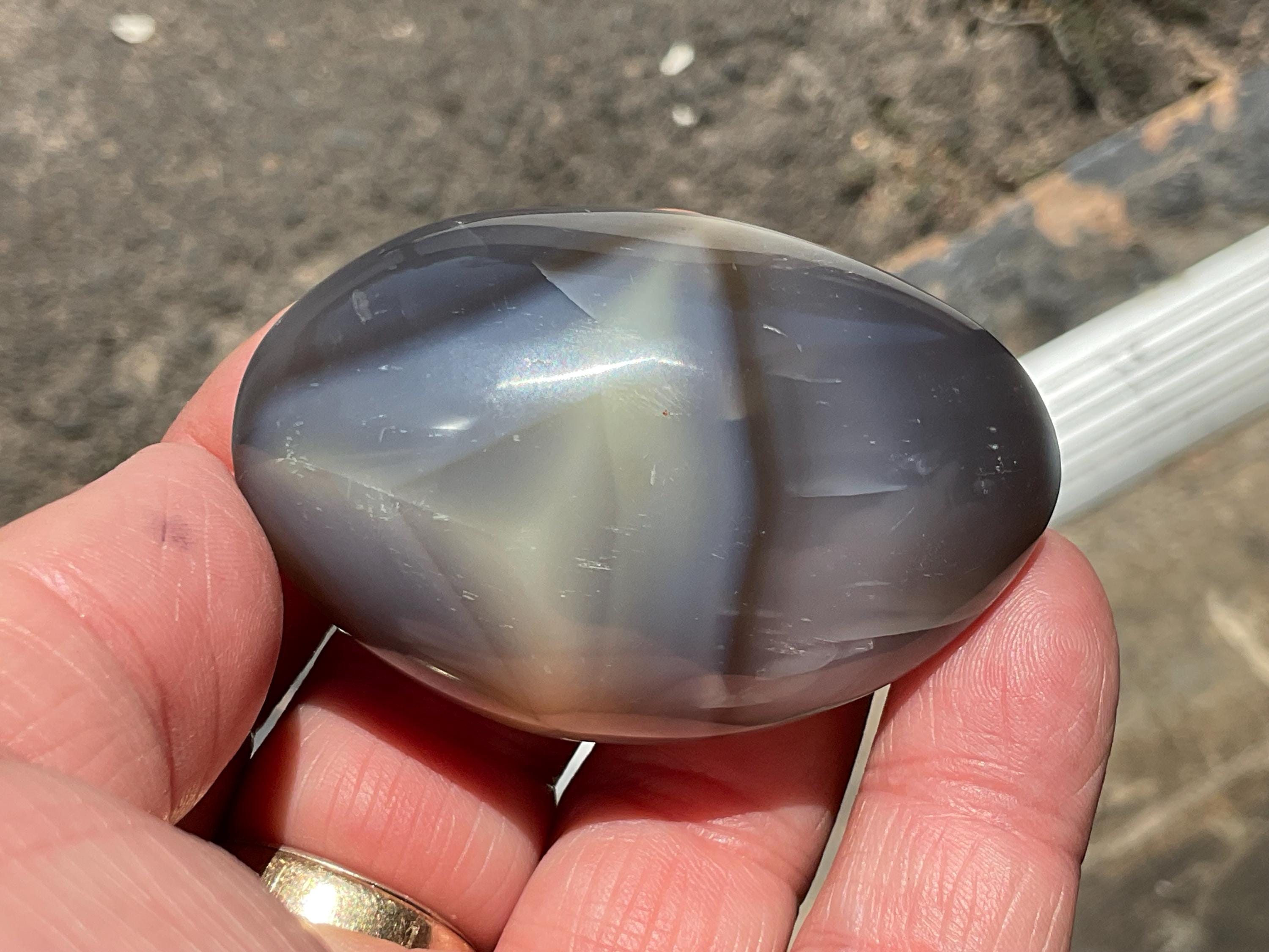 78g Orca Agate Palmstone 7C