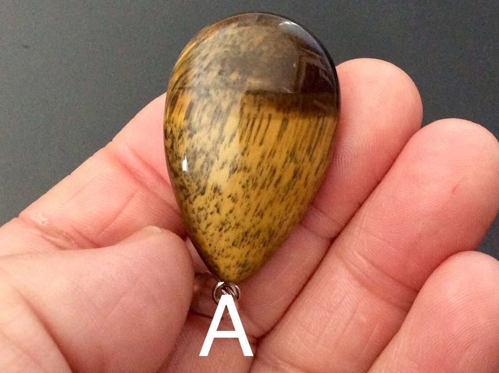 Tiger Eye Pendant Group 4 - Teardrop/Heart