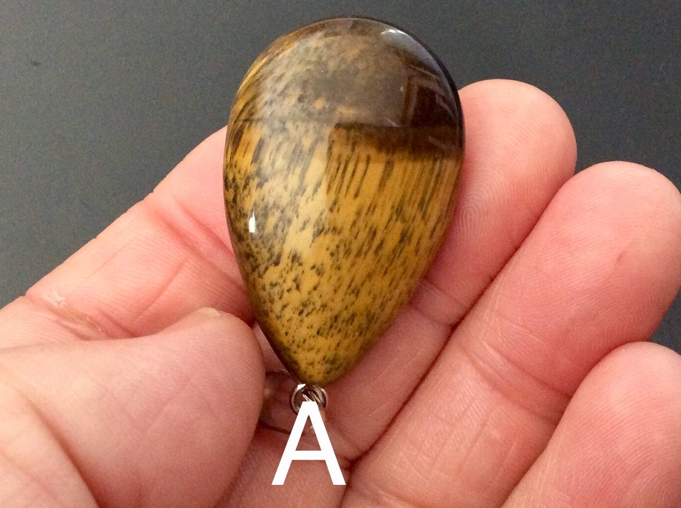 Tiger Eye Pendant Group 4 - Teardrop/Heart