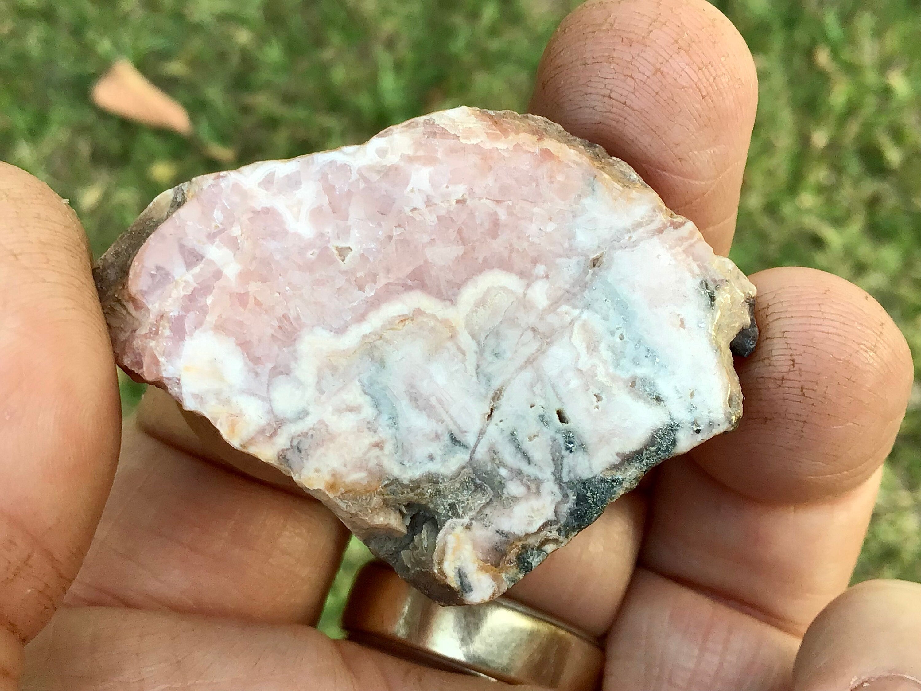 22g Rhodochrosite Polished Mini Slab A