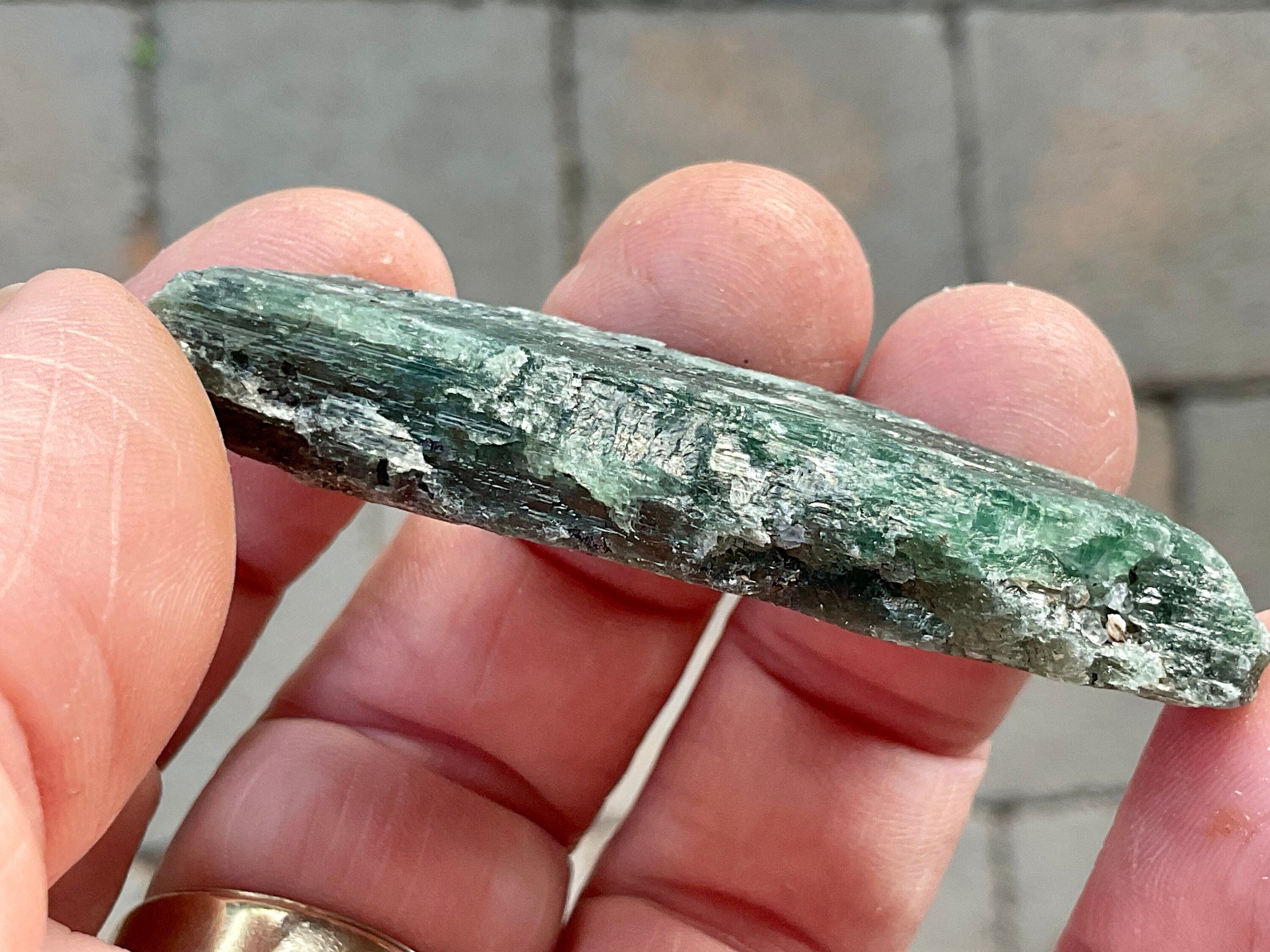 34g Dark Green Pakistan Kyanite + Rough 2B