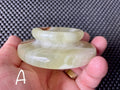 192g Green Banded Onyx Saucer/Egg/Sphere stand 3A