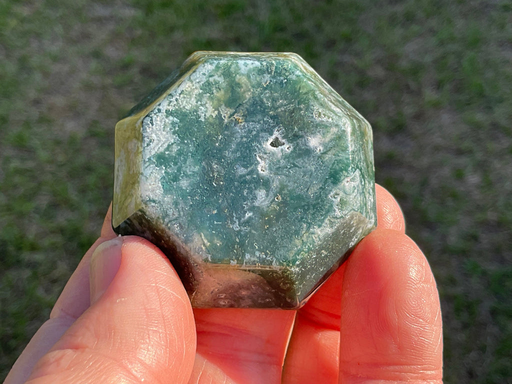 54g Moss Agate Trinket Bowl 1A