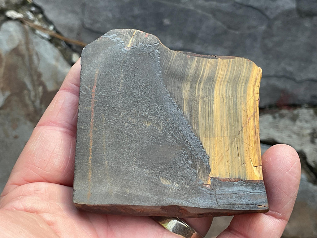 135g Molten Hematite Western Australian Tiger Iron Polished Slab 1A