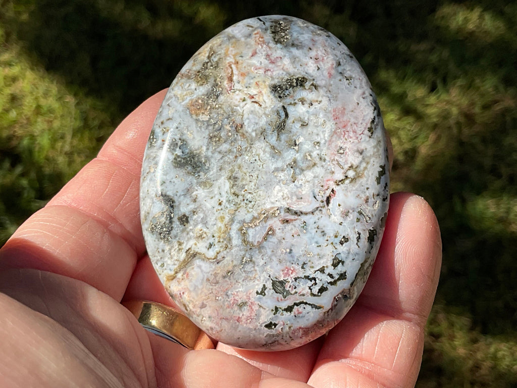 100g Ocean Jasper/Opal Palmstone 7B
