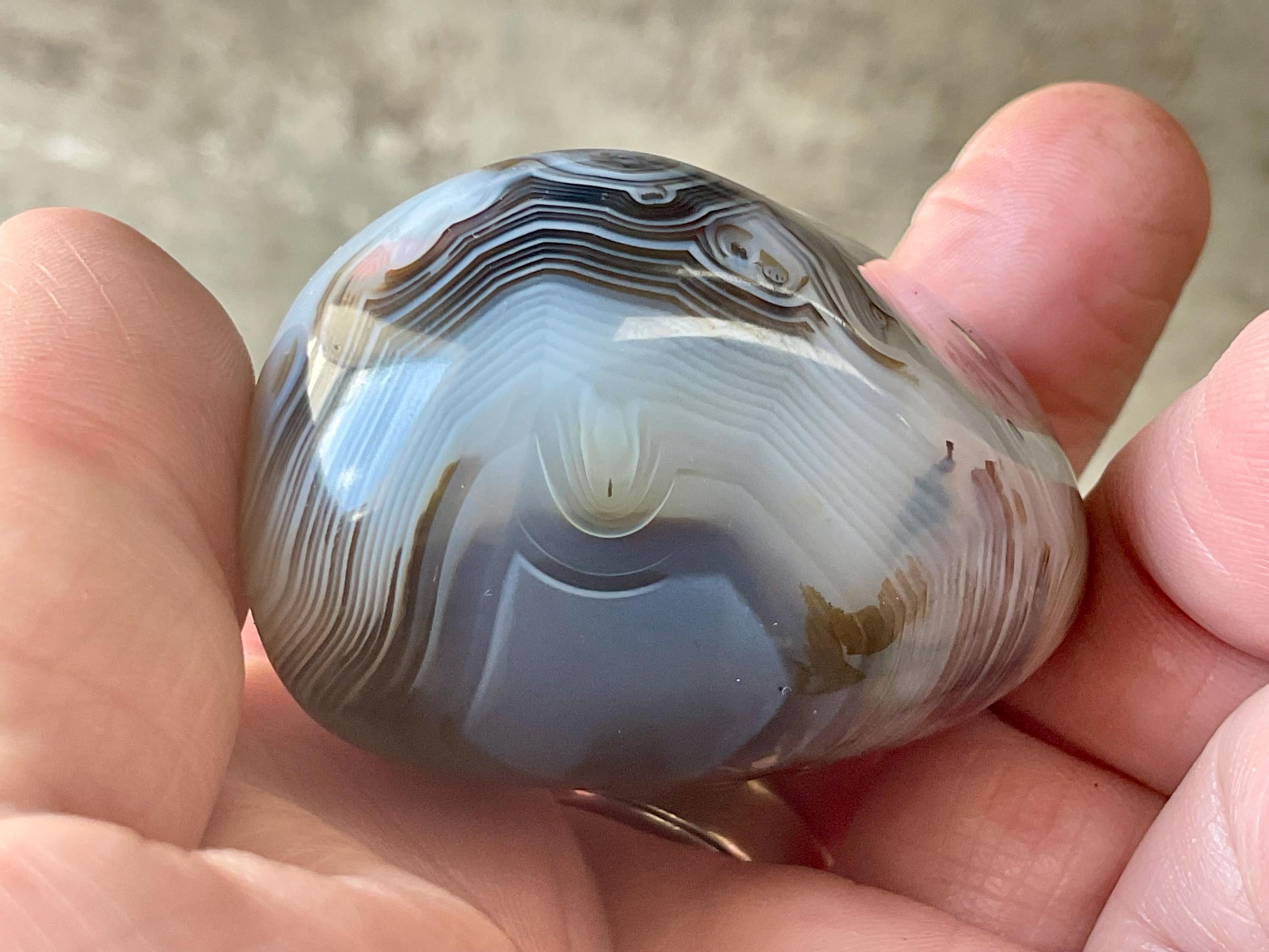 118g Dendritic Agate Palmstone A