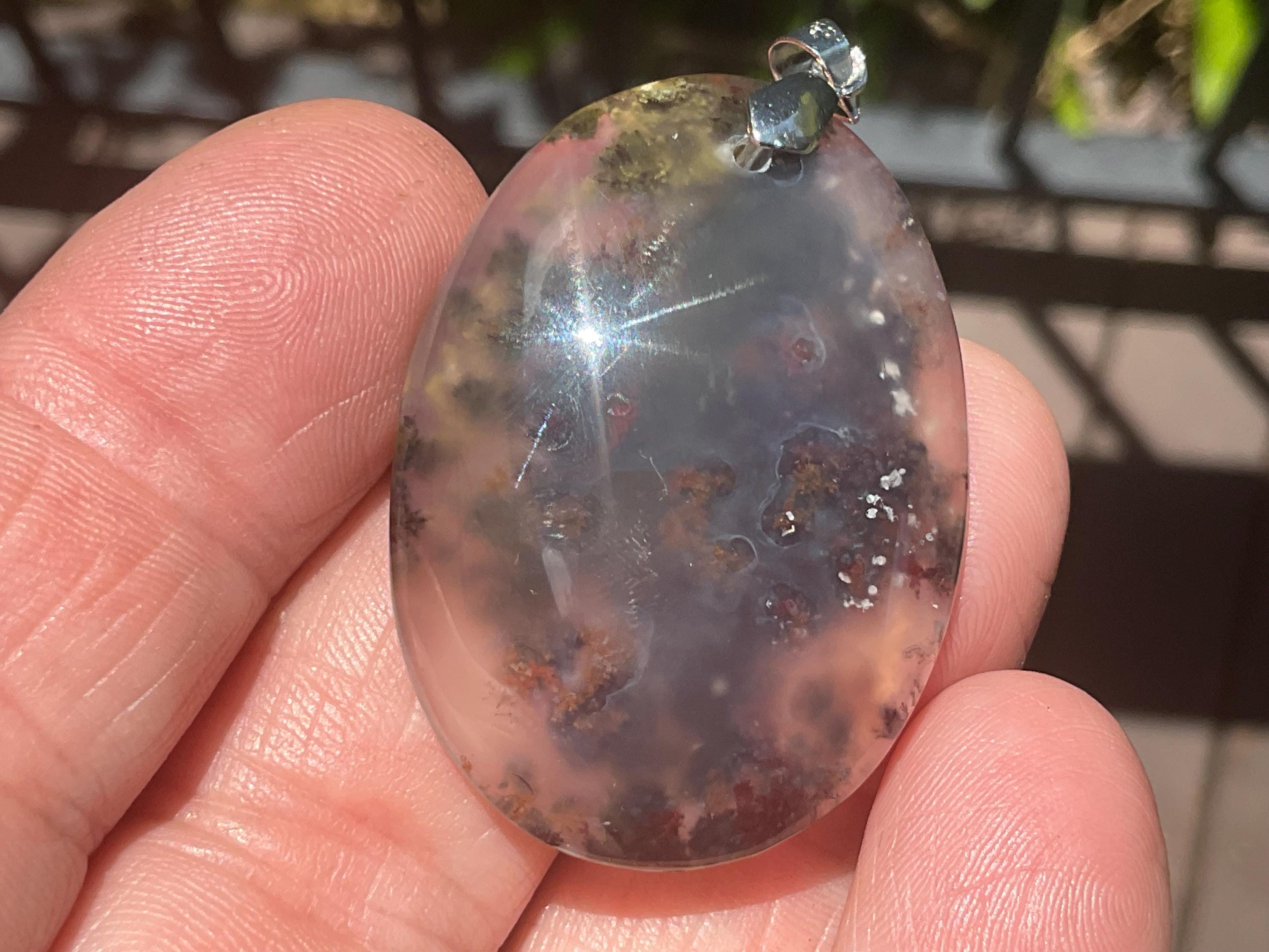 12g Moss Agate Pendant 5B