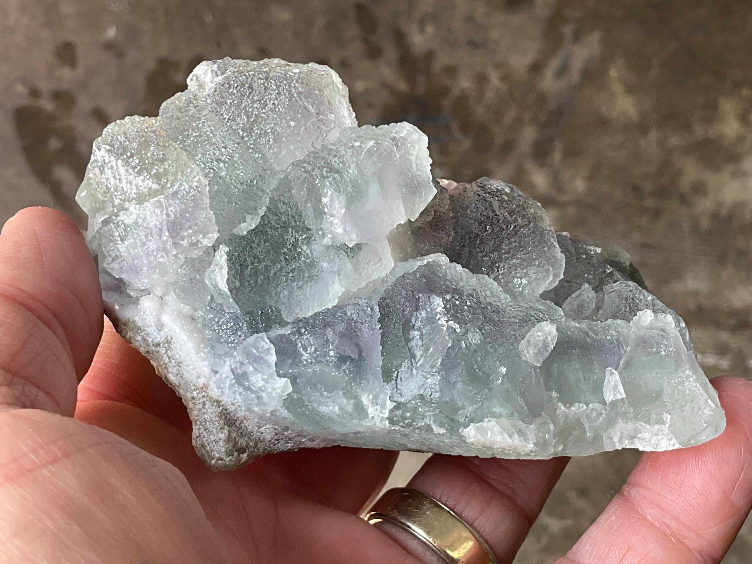 338g Botryoidal Pastel Fluorite Specimen 4B from Henan, China