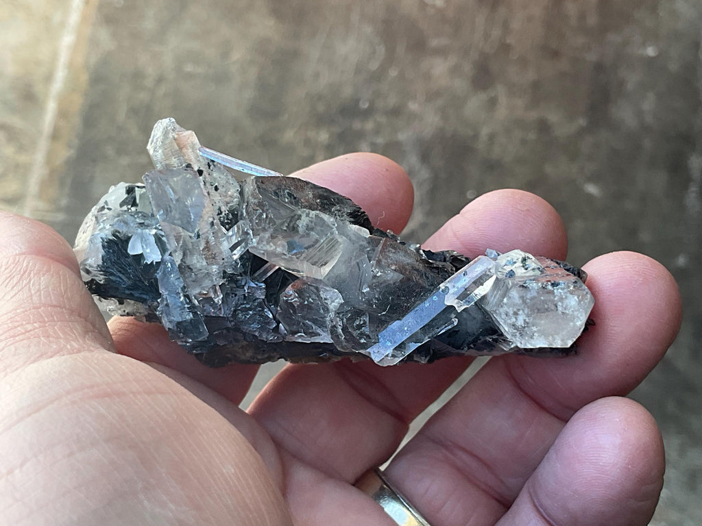 88g Specularite on Quartz Cluster 1B from Inner Mongolia