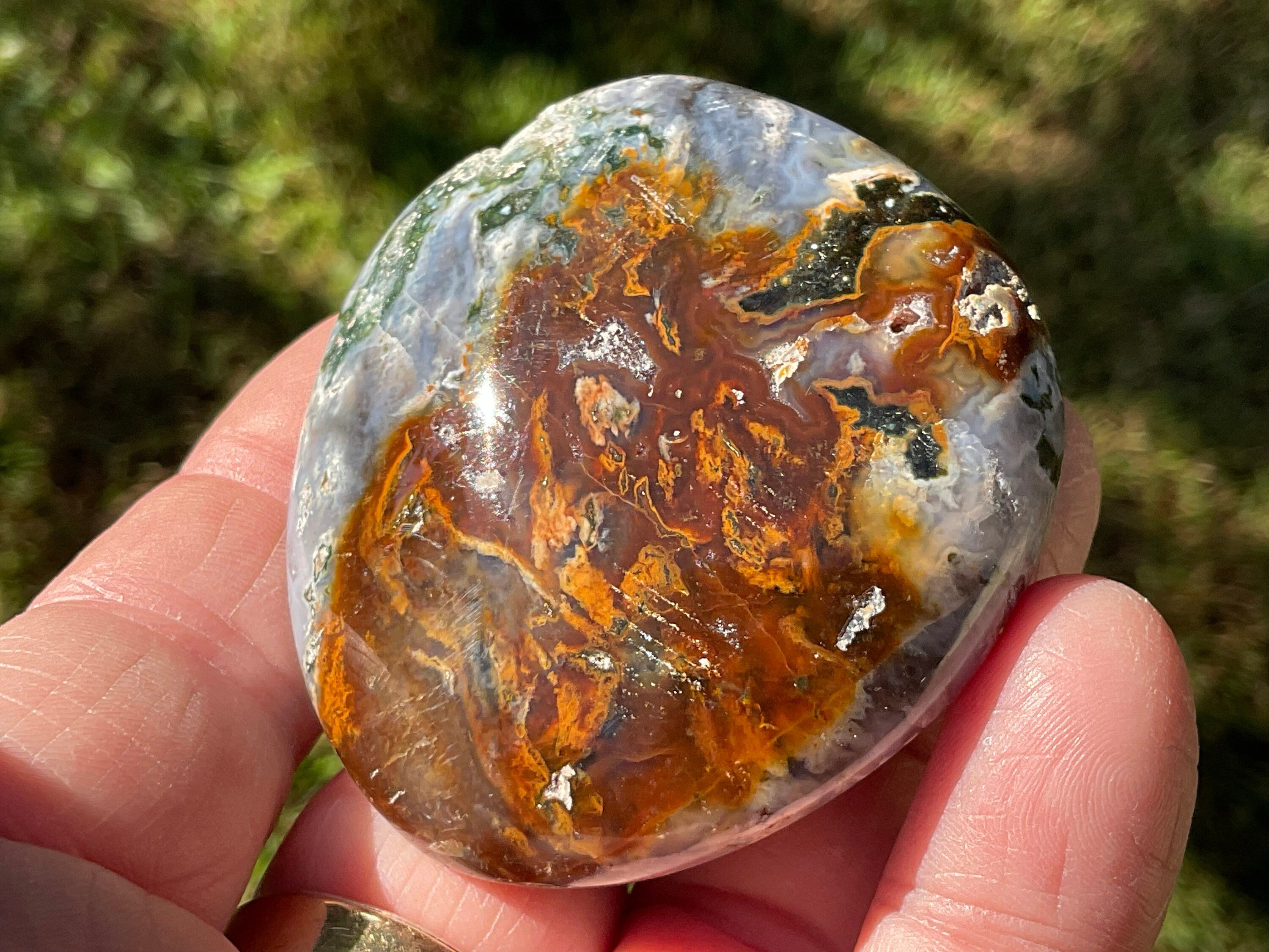 100g Ocean Jasper/Opal Palmstone 7C
