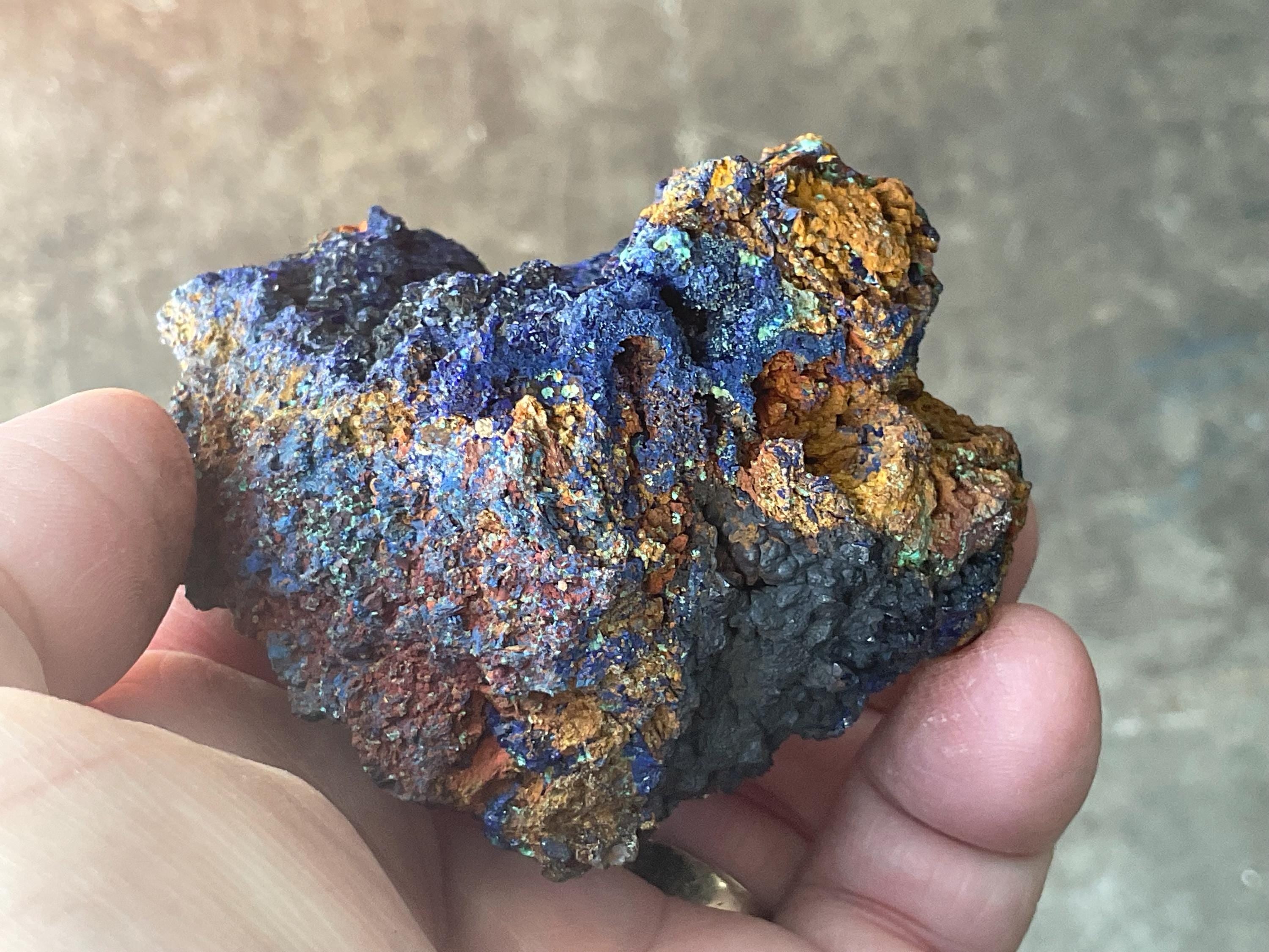 198g Azurite with Malachite Specimen 5B from Anhui, China