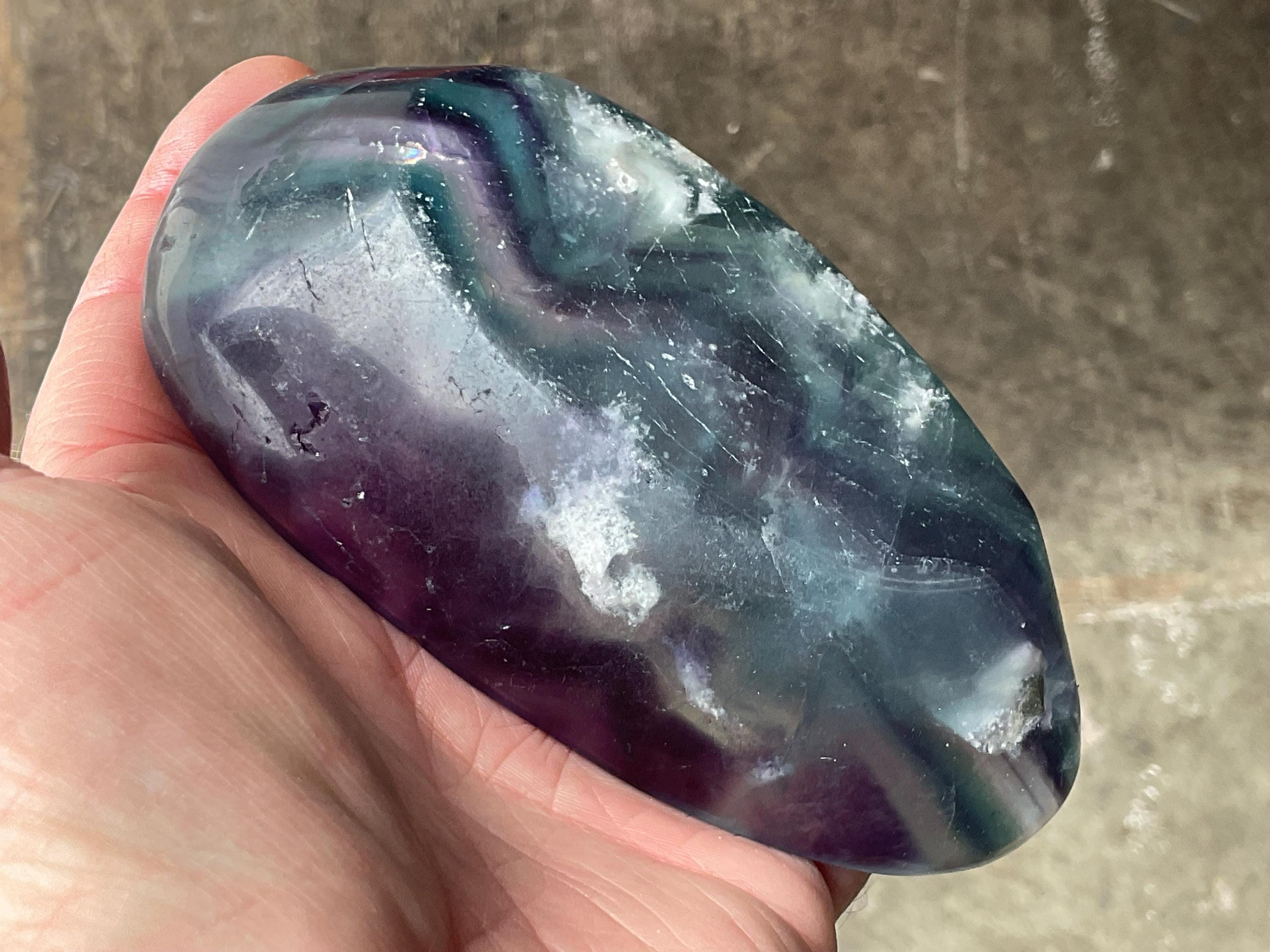 282g Rainbow Fluorite Freeform Bowl 1B