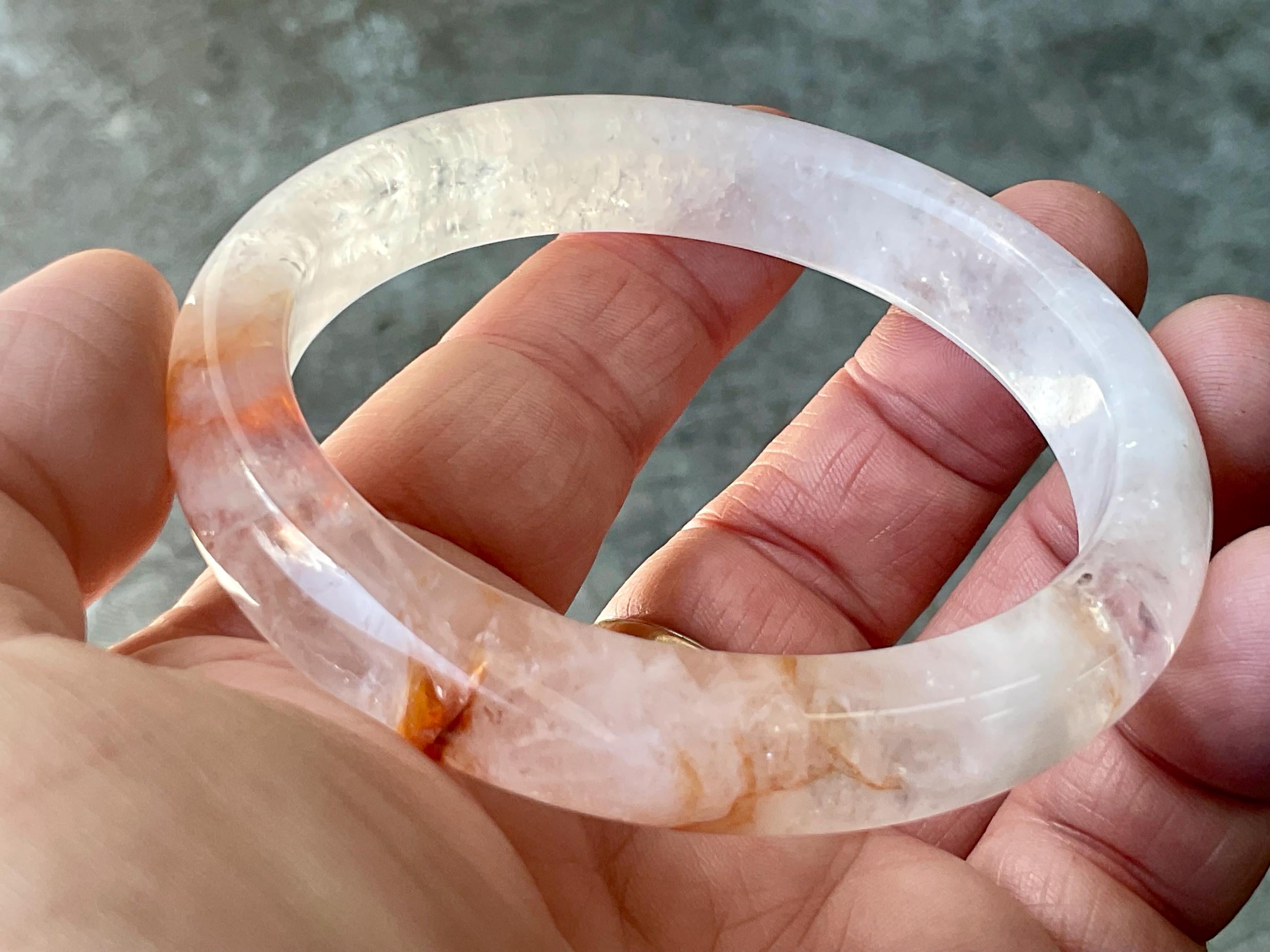 61mm Fire Quartz Solid Bangle 3A