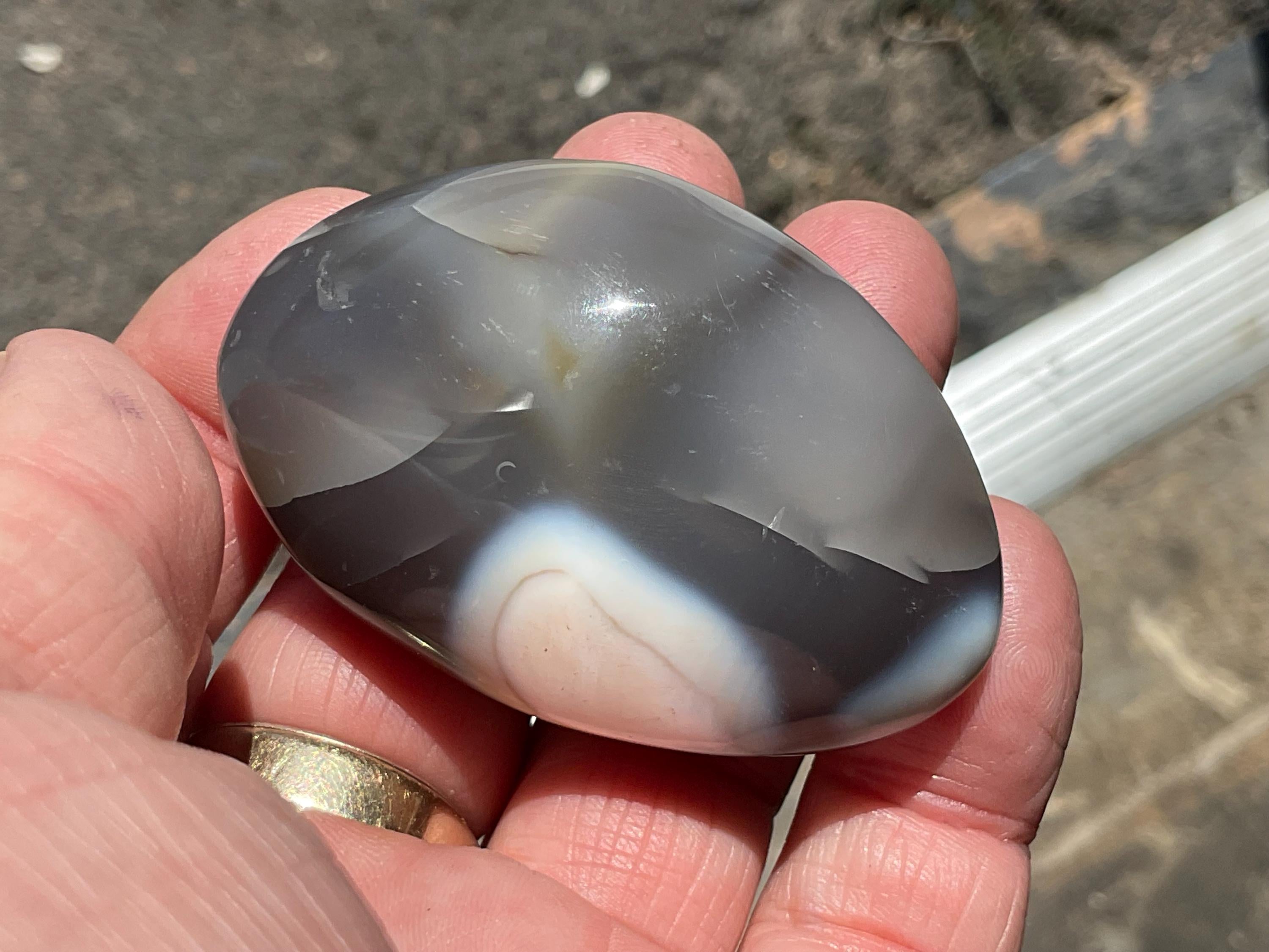 78g Orca Agate Palmstone 7C