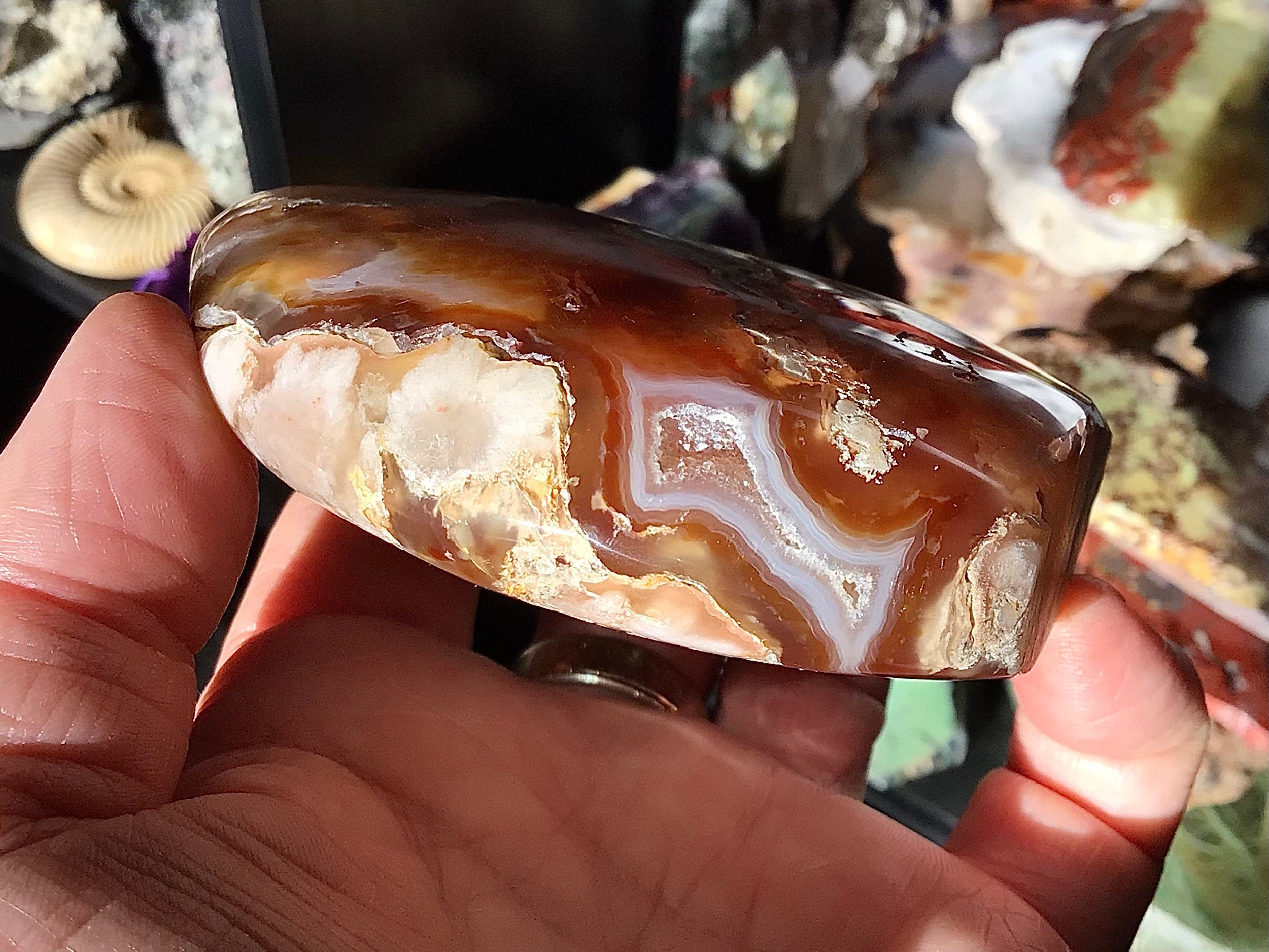 313g Flower Agate Freeform 3B