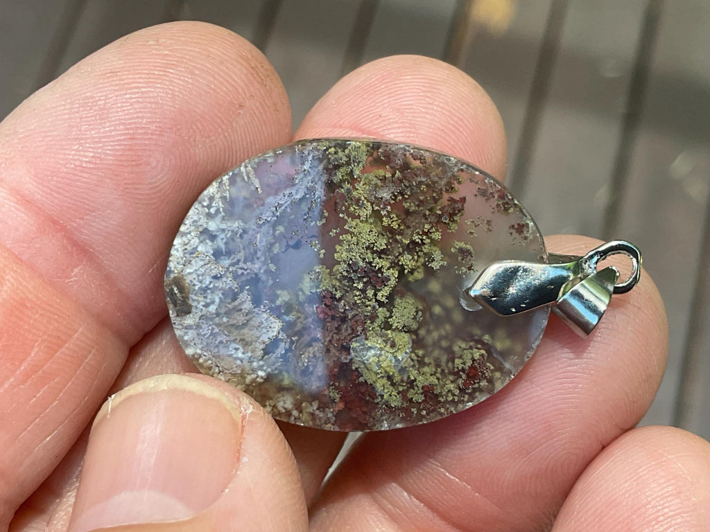 6g Moss Agate Pendant 3A