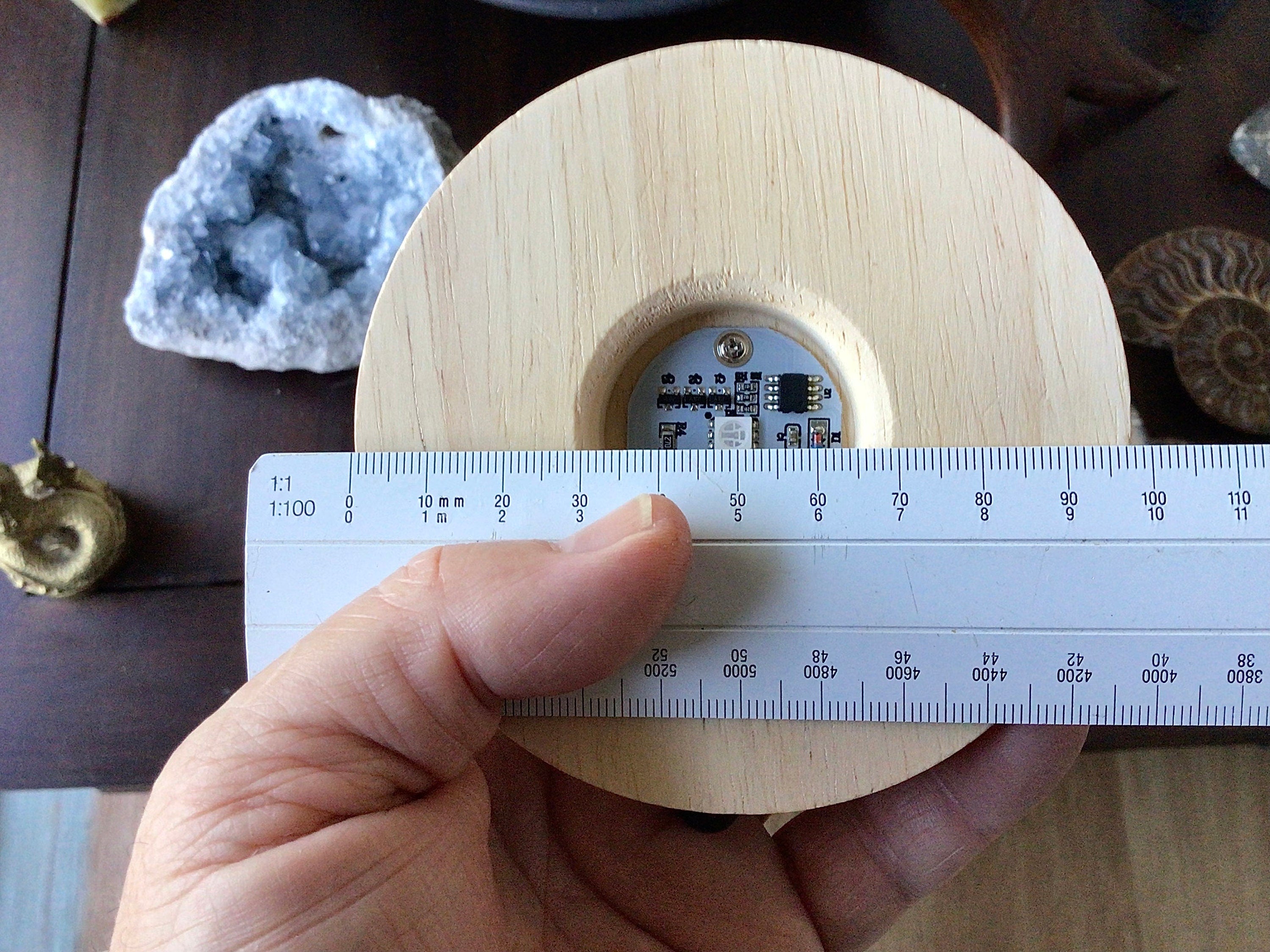 USB LED Wooden Sphere/Egg Lamp