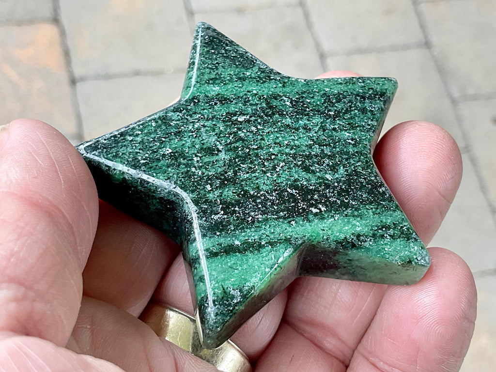 79g Ruby in Zoisite Polished Star 2B