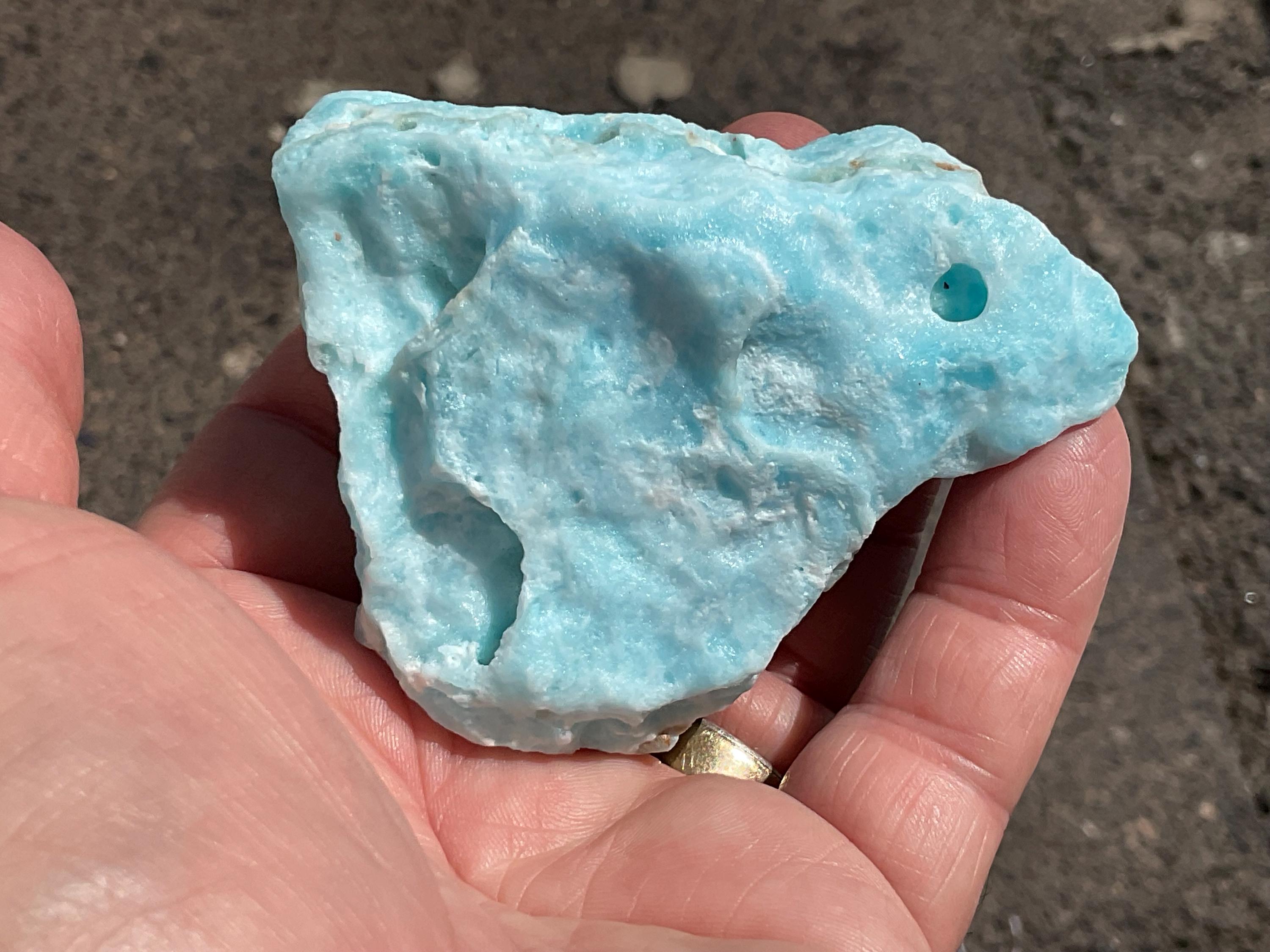 132g Botryoidal Blue Aragonite Specimen 4B