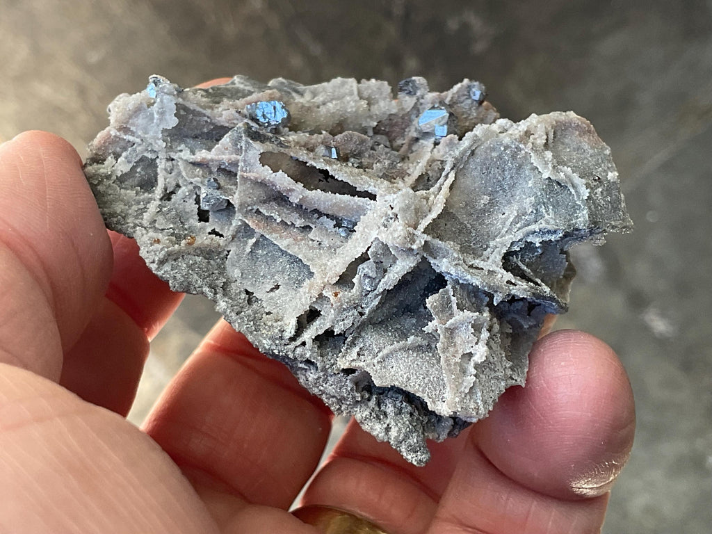 34g Sphalerite, Garnet, Galena Quartz Specimen 2B from Hunan, China